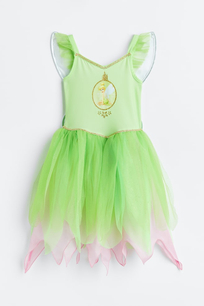 Winged fancy dress costume - Bright green/Tinker Bell - 2