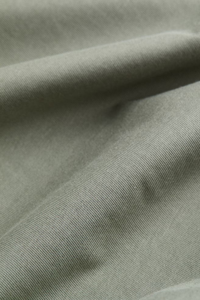 T-shirtklänning i bomull - Salviagrön/Svart/Ljusrosa/Ljus gråbeige/dc/dc - 6