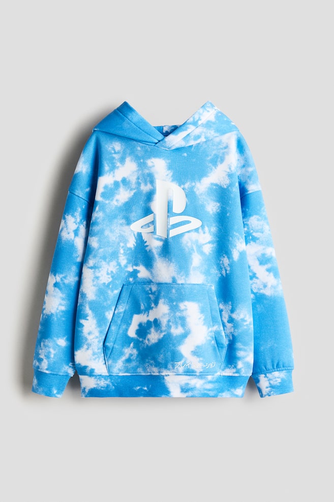 Sweatshirt com capuz e estampado - Azul/PlayStation/Cinza/UEFA Champions League® - 1