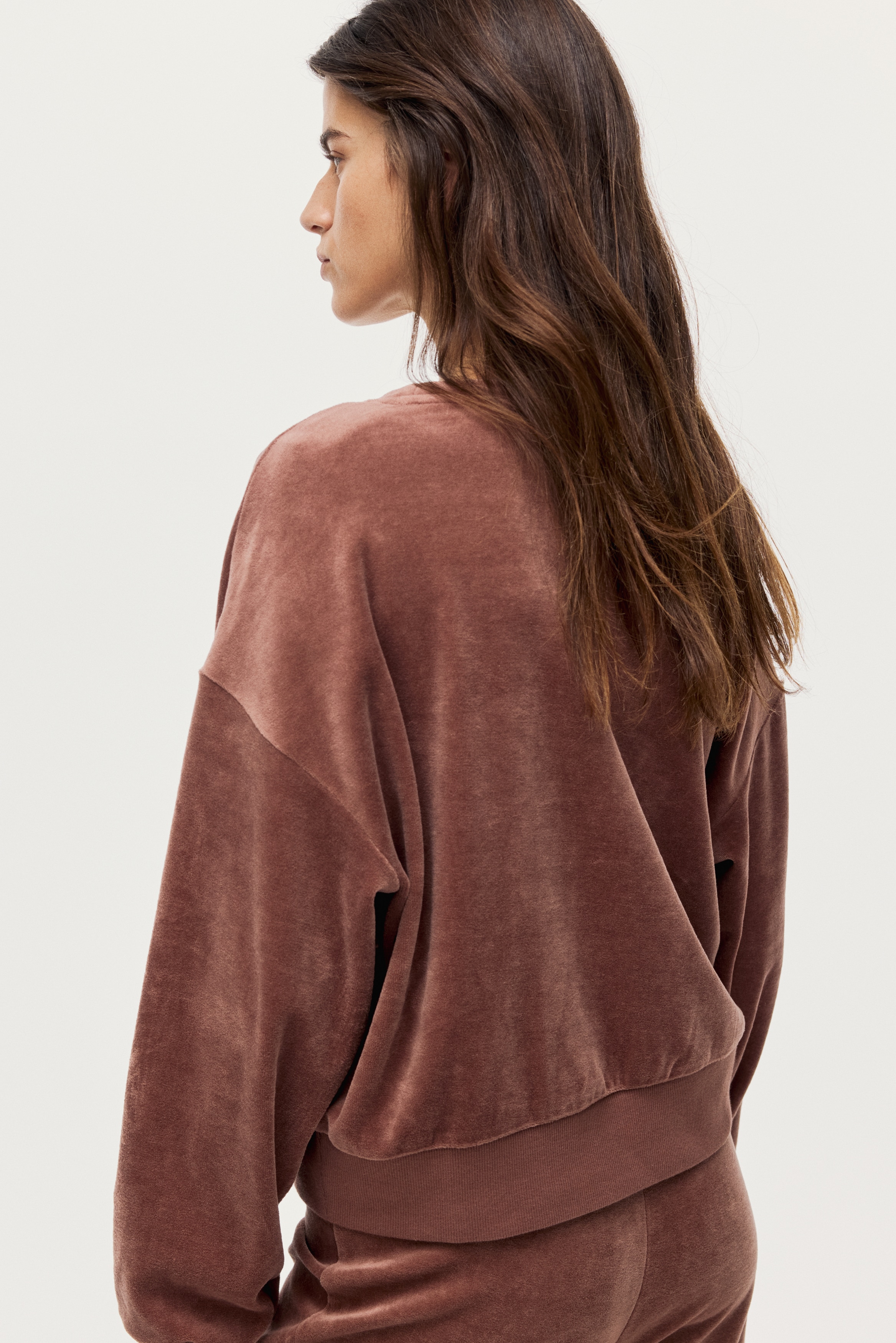 Velour sweatshirt