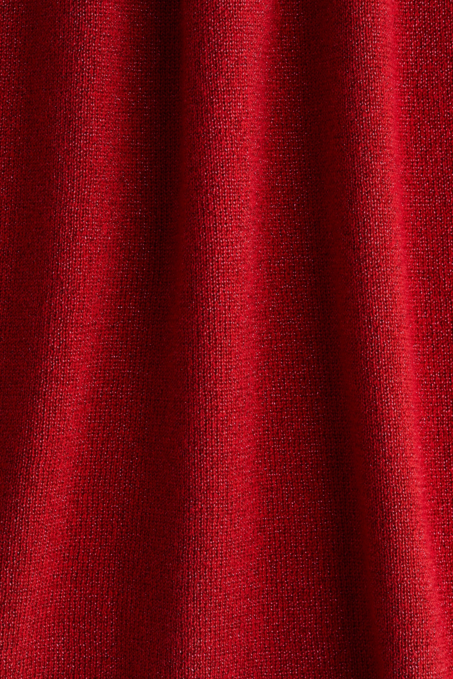 Shimmering knit dress - Red/Beige - 2