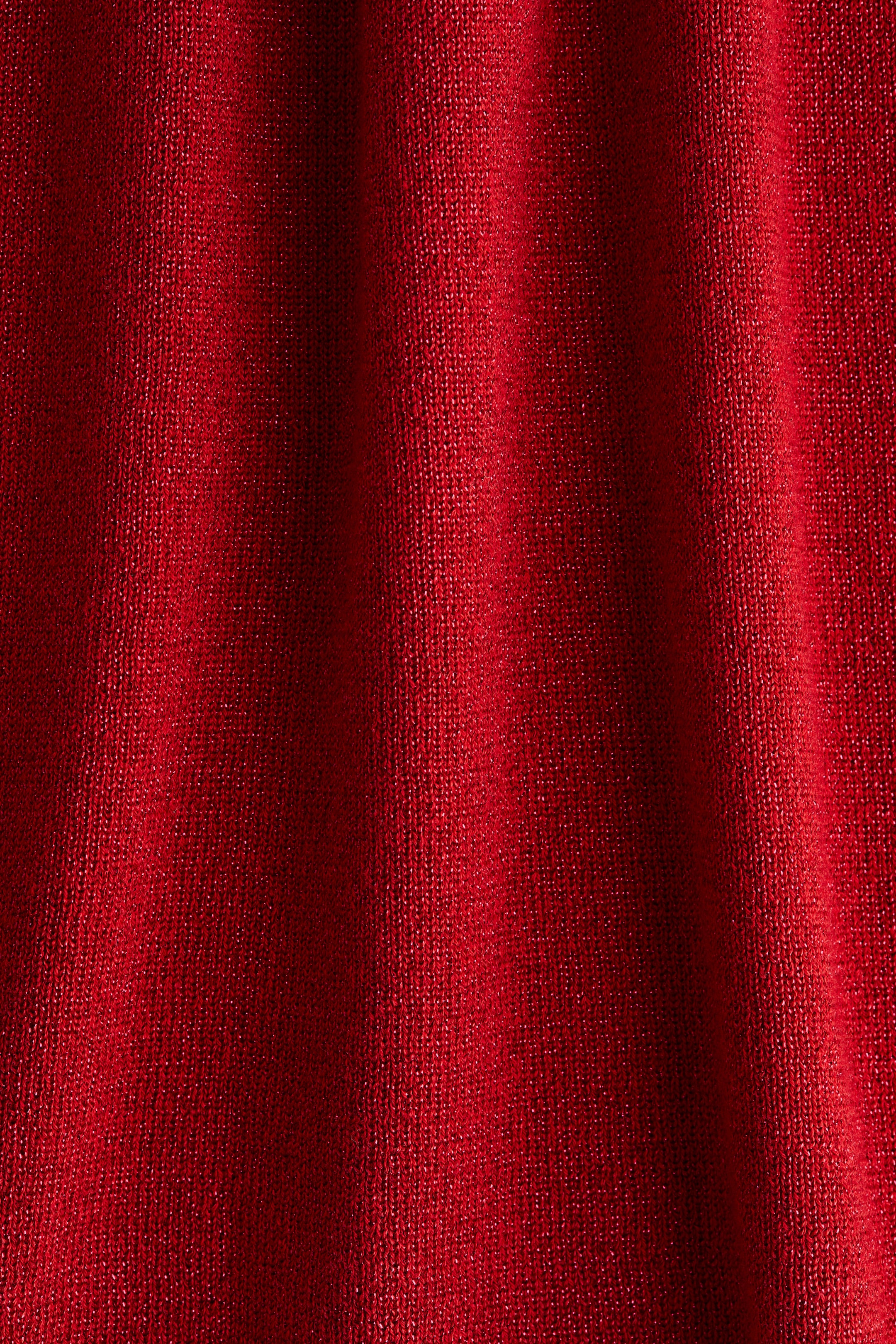 View larger image: Shimmery Knit Dress - Red - Kids | H&M US 2