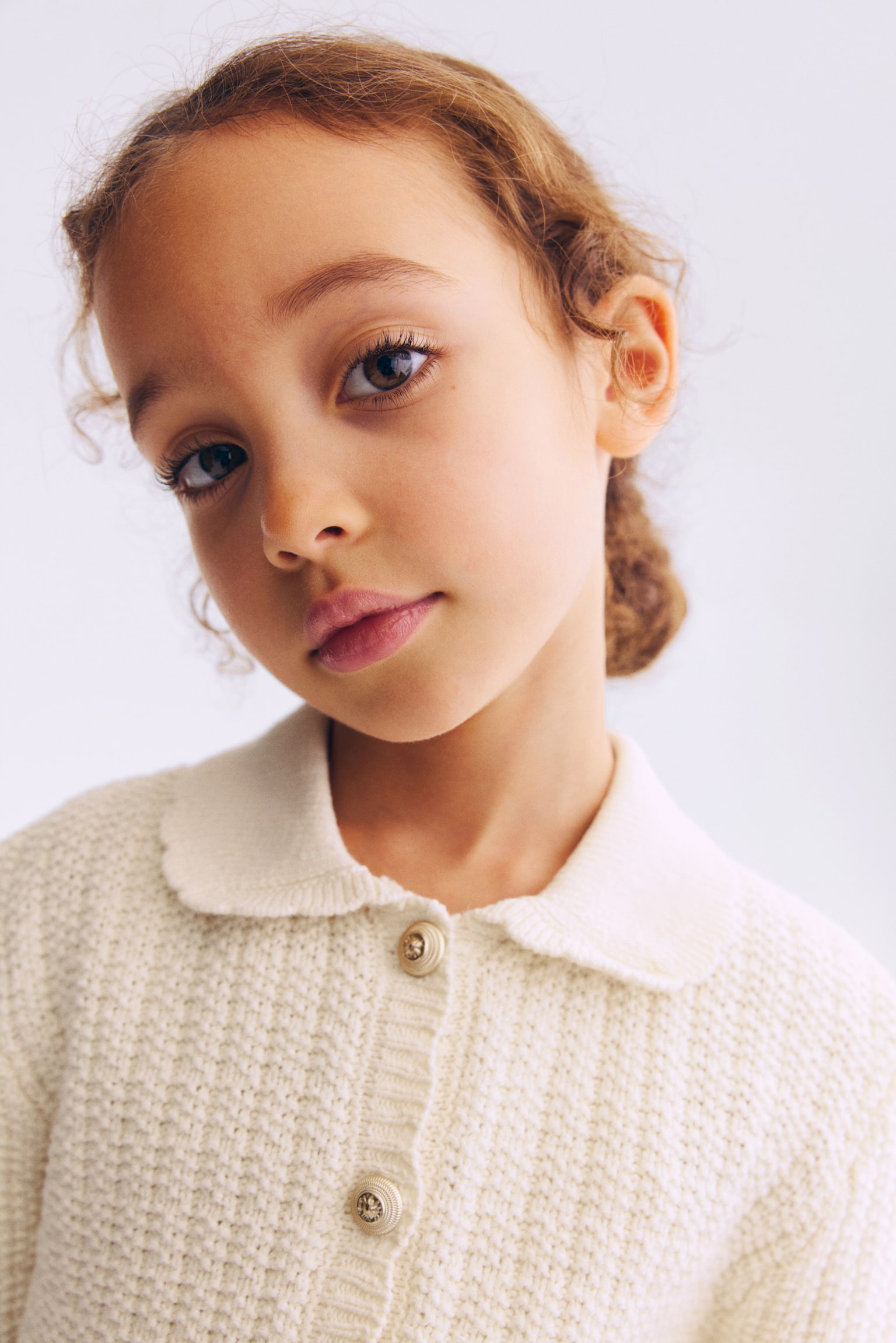 קרדיגן עם טקסטורה - בז' בהיר - 4