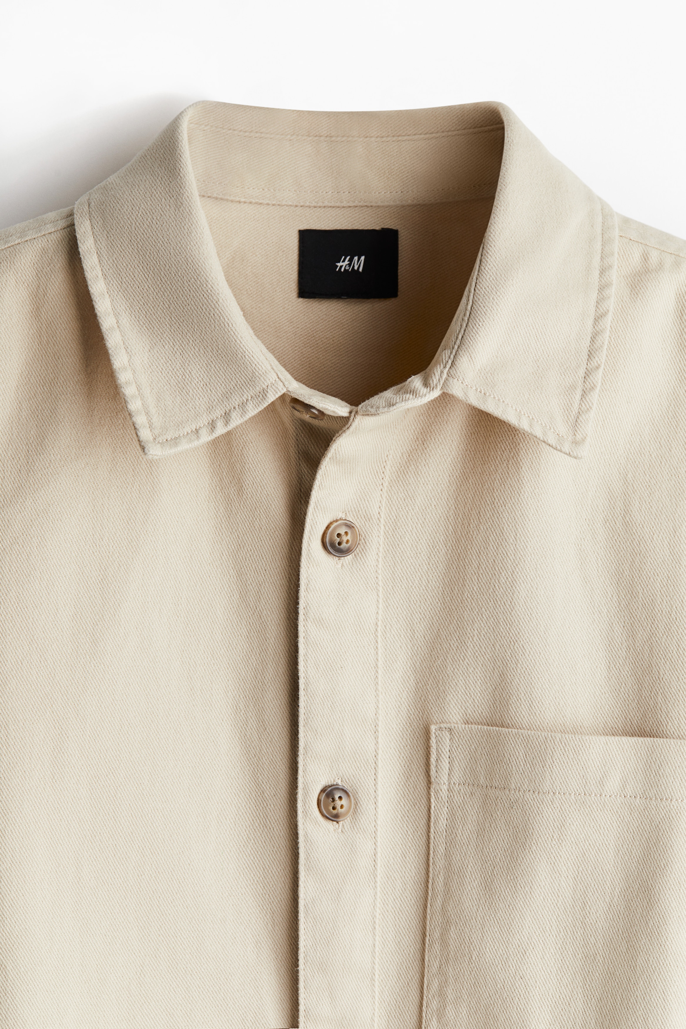 Regular Fit Cotton twill overshirt