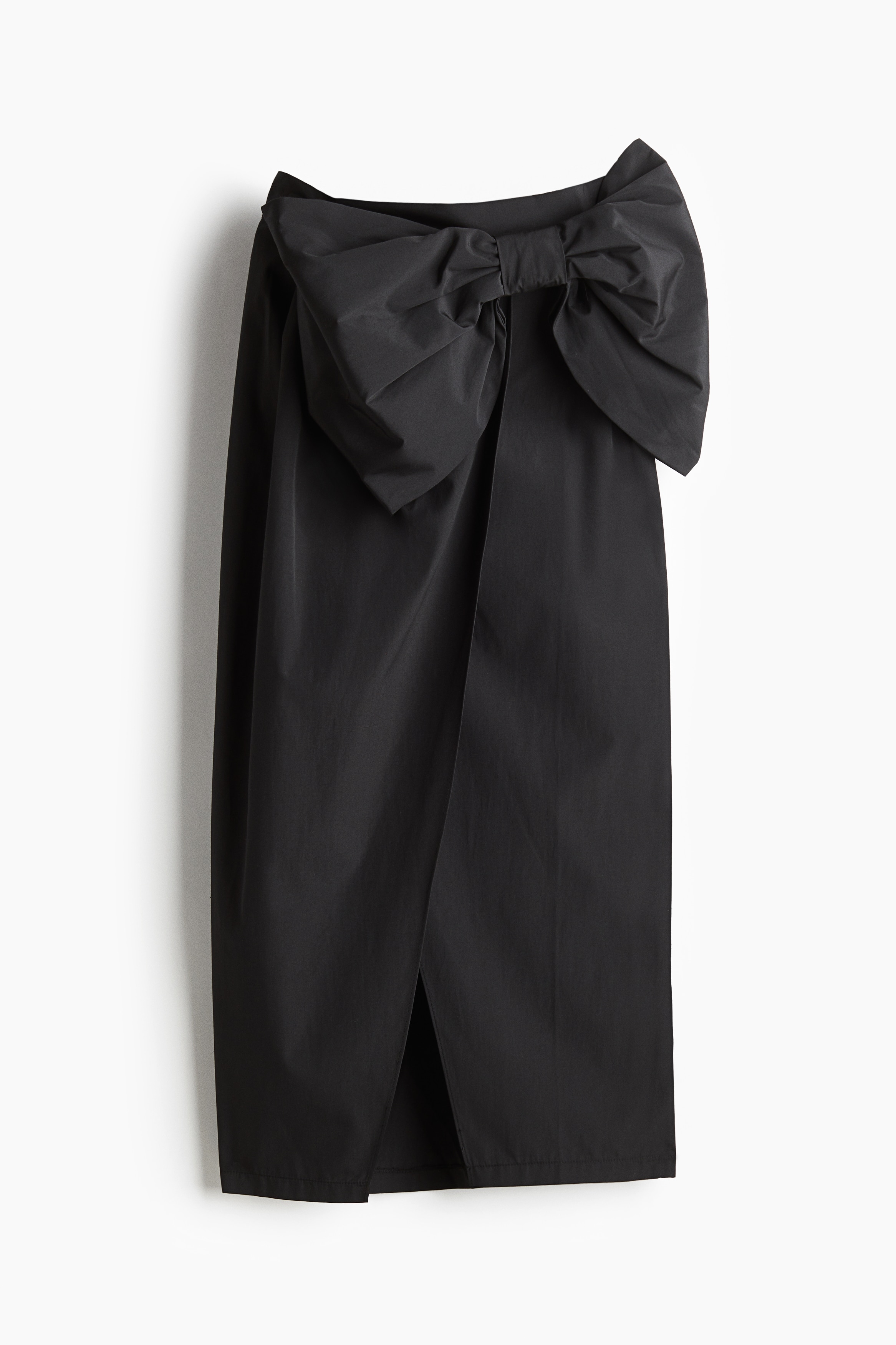 リボンディテールラップスカート - ブラック - レディース | H&M JP