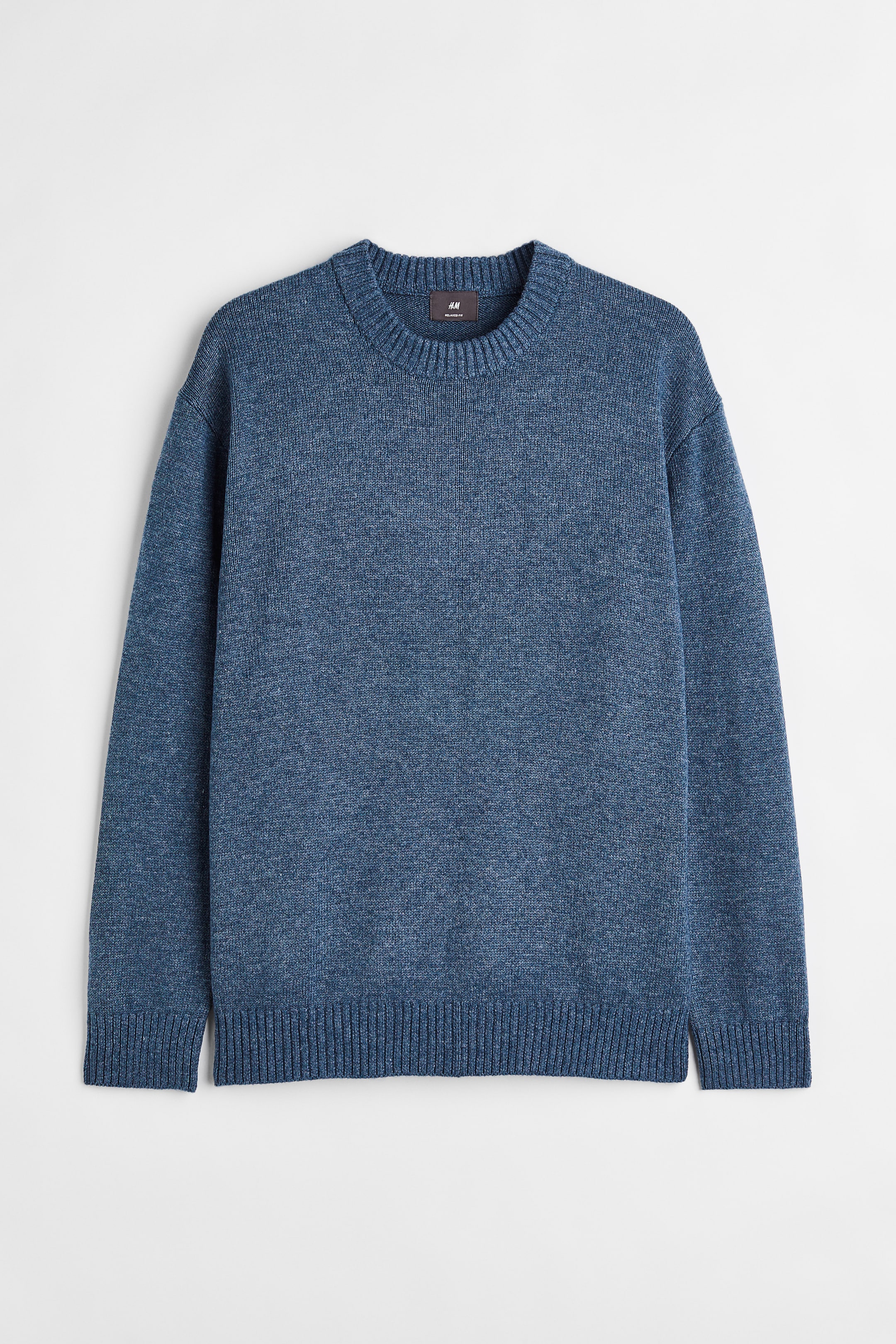 Agrandir l'image: Pull Relaxed Fit - Bleu chiné - HOMME | H&M FR 1