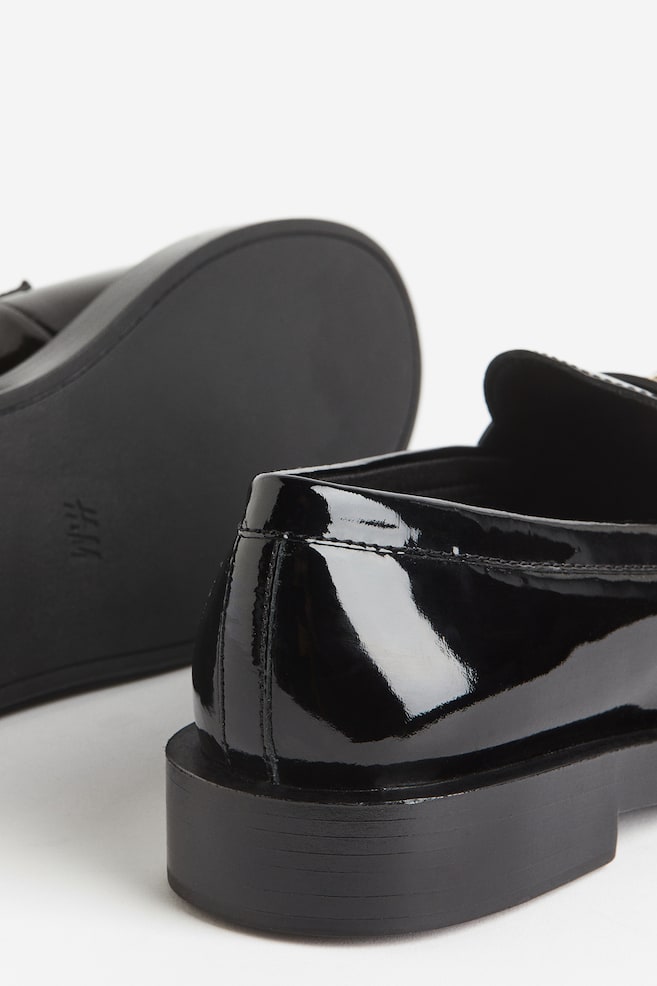 Loafer aus Leder - Schwarz/Weiß - 3