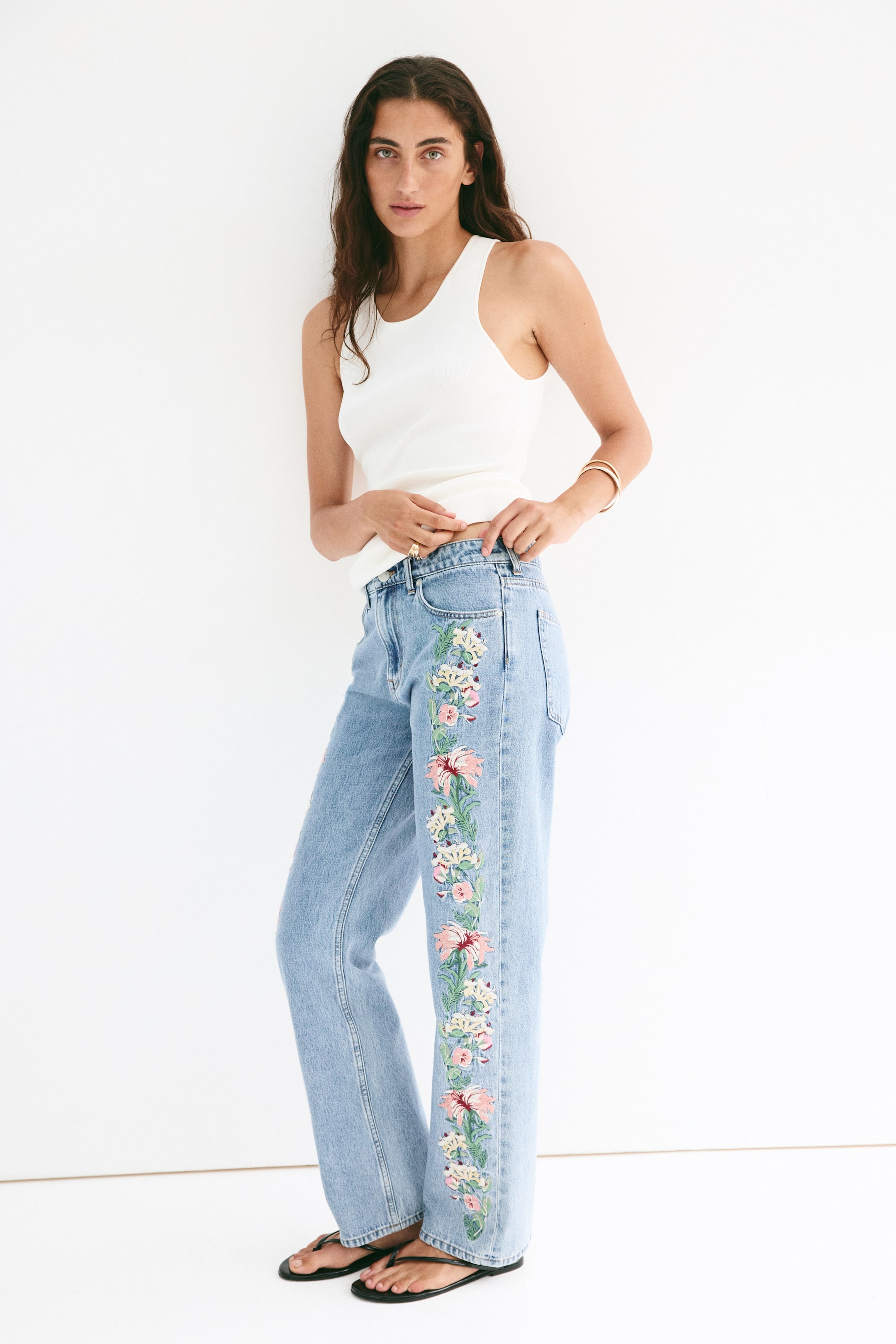 Straight Regular-Waist Jeans
