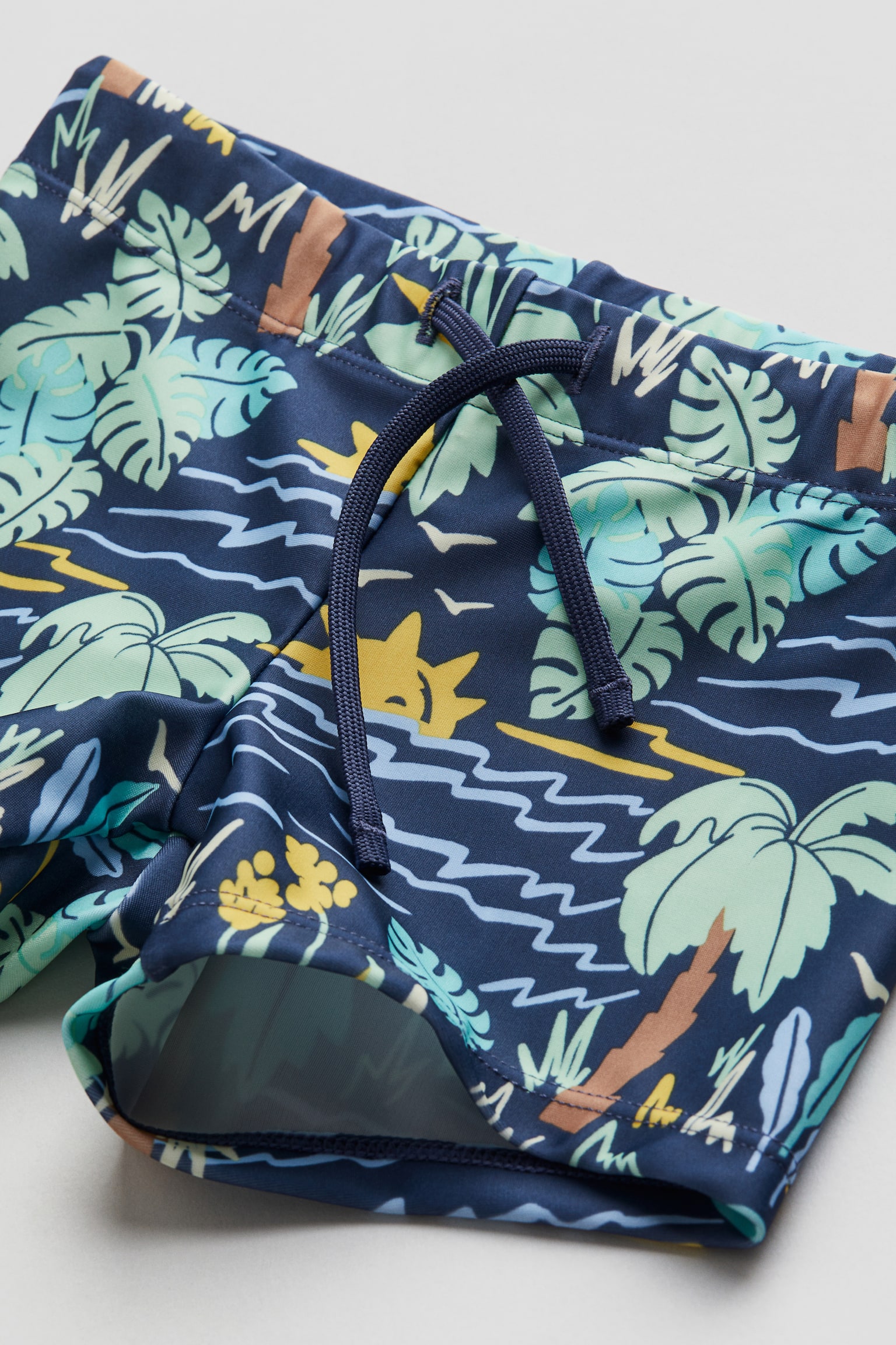 Swim Shorts - Blue/Palm trees/Mint green/Sharks/Brown/Stripe/Bright green/Dinosaurs/Navy blue/Sharks - 2