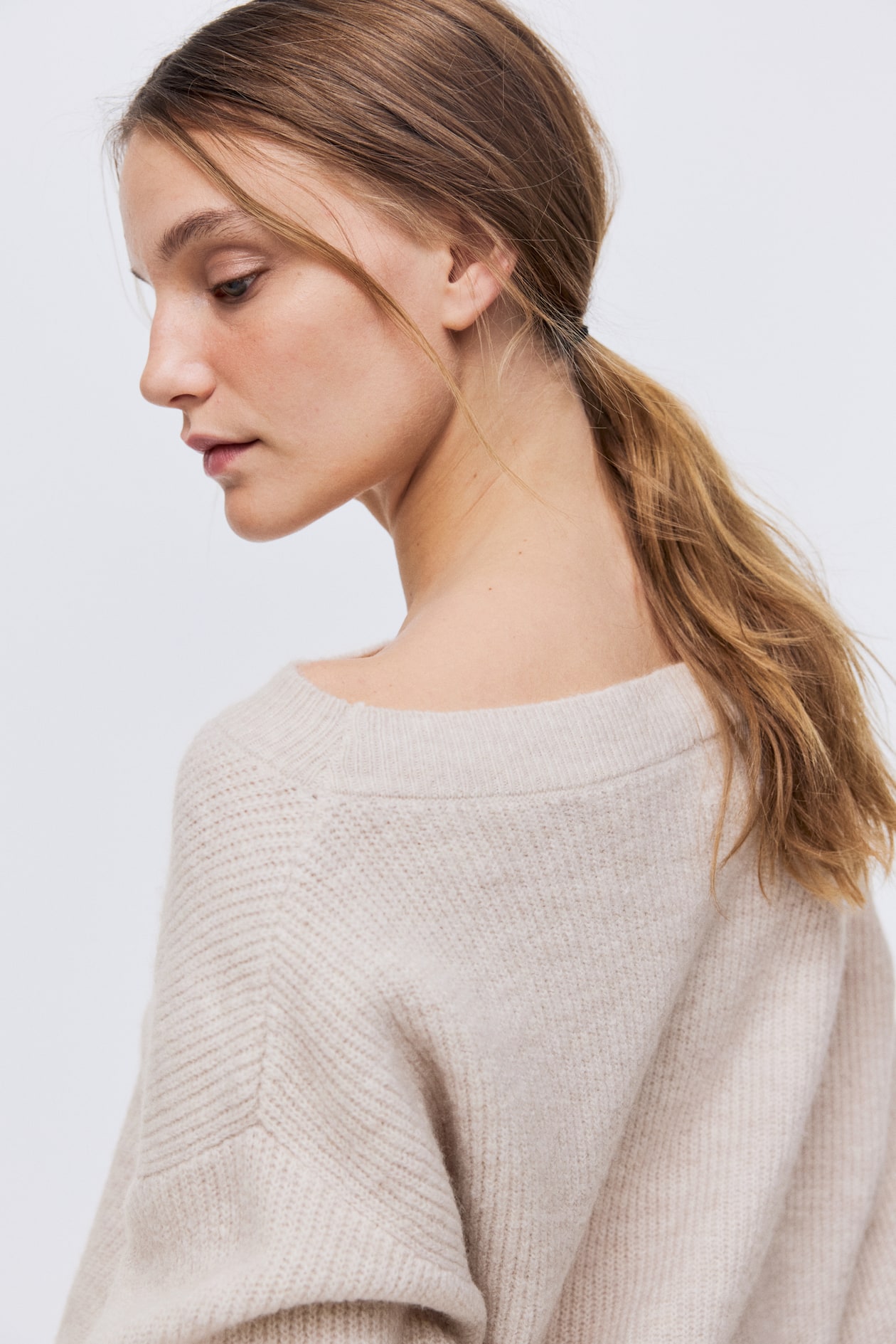 Oversized Boat-Neck Sweater - image 4