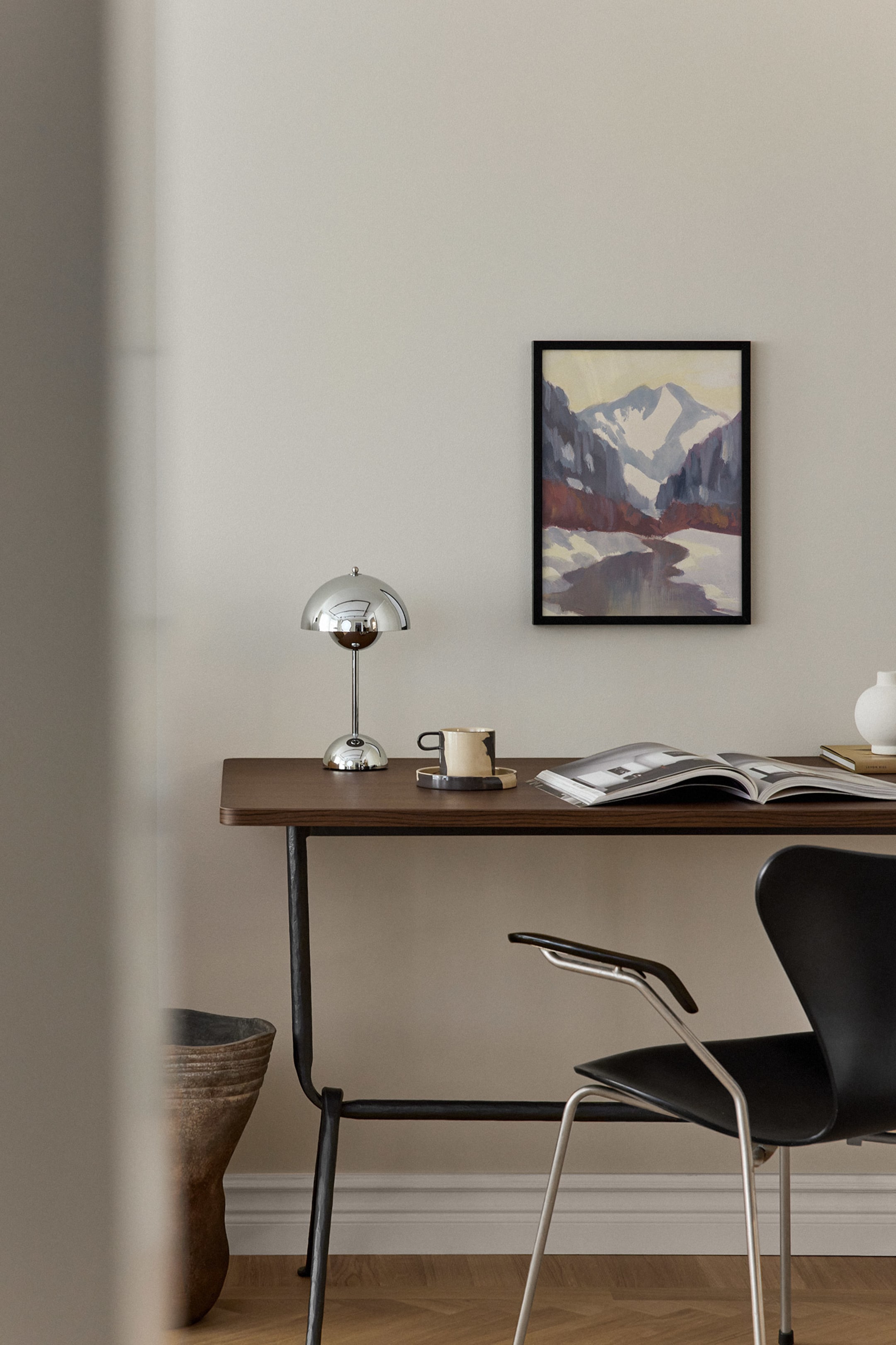 Größeres Bild anzeigen: Mountain In Snow Poster - Blau - Postery - Home All | H&M AT 1