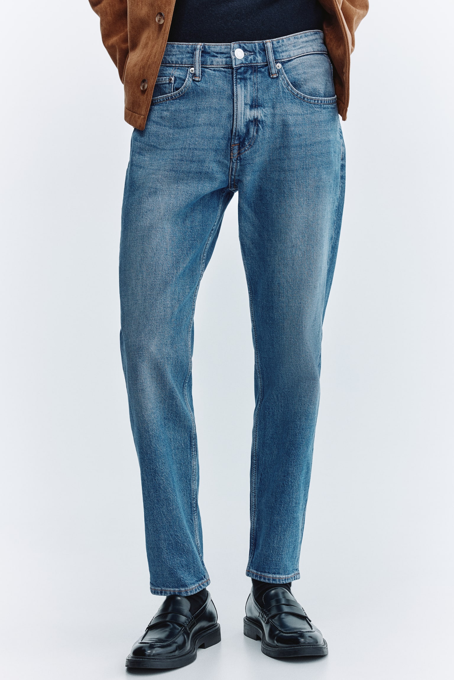 Tapered jeans - Denim blue/Denim black/Dark denim blue - 4