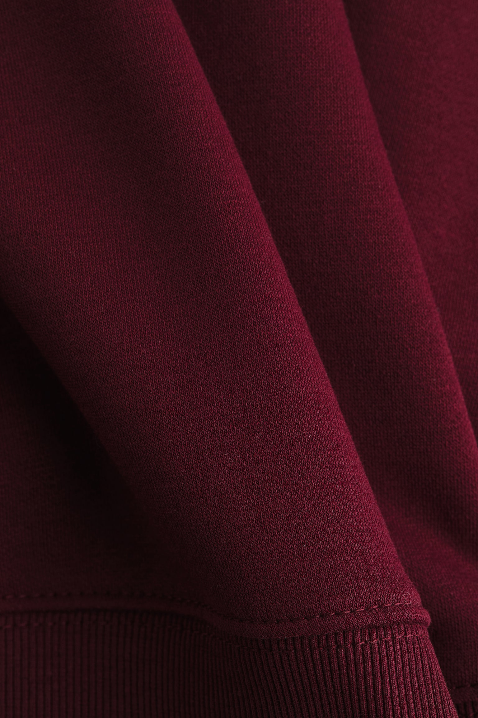 Oversized sweatshirt - Burgundy/Cream/Light grey marl - 2