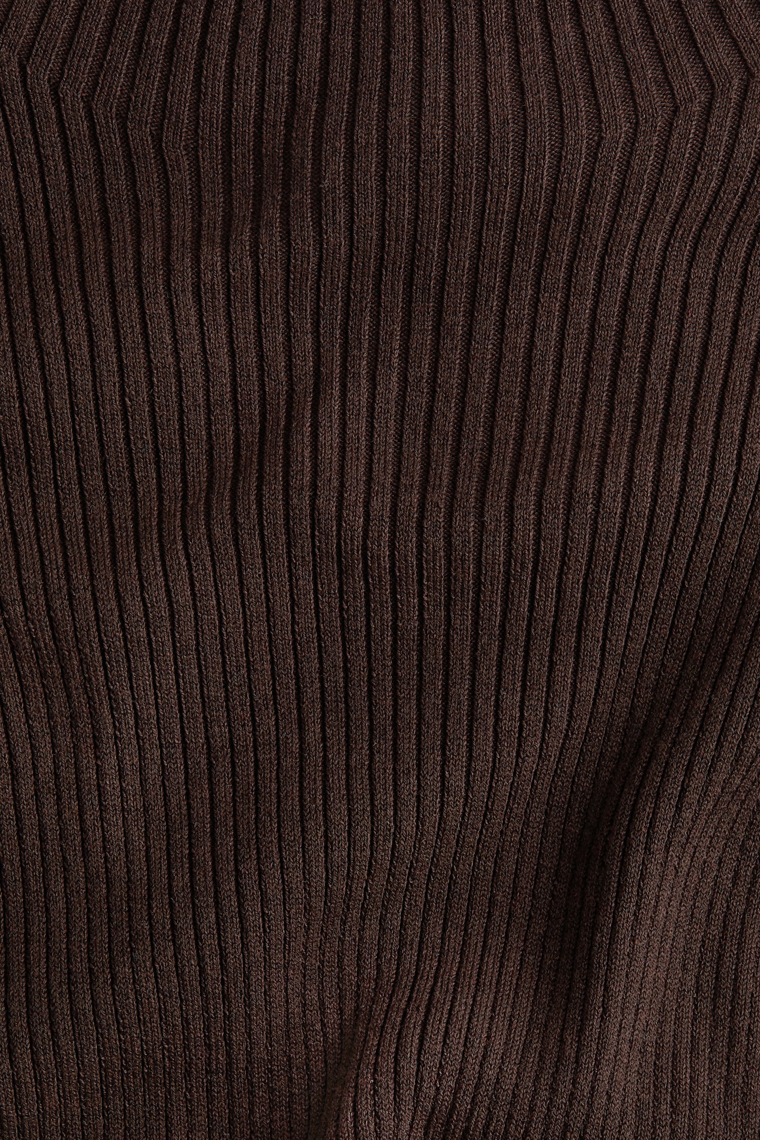 MAMA Rib-knit turtleneck dress - Dark brown/Black - 4
