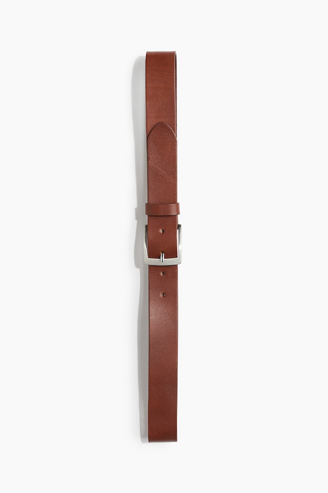 Leather Belt - Brown/Black - 1