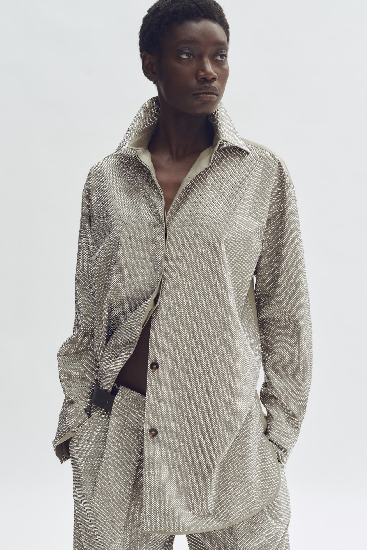 Oversized Embellished Shirt - image 4