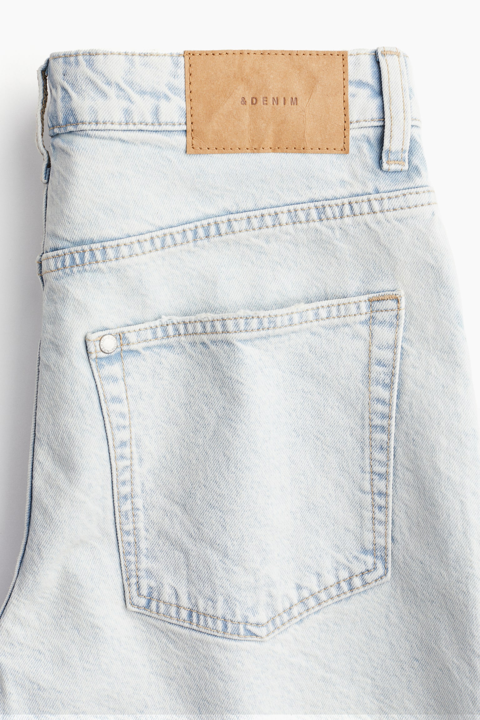 Bermuda High Denim Shorts - Pale denim blue/Light denim blue/White/Black/Denim blue - 5