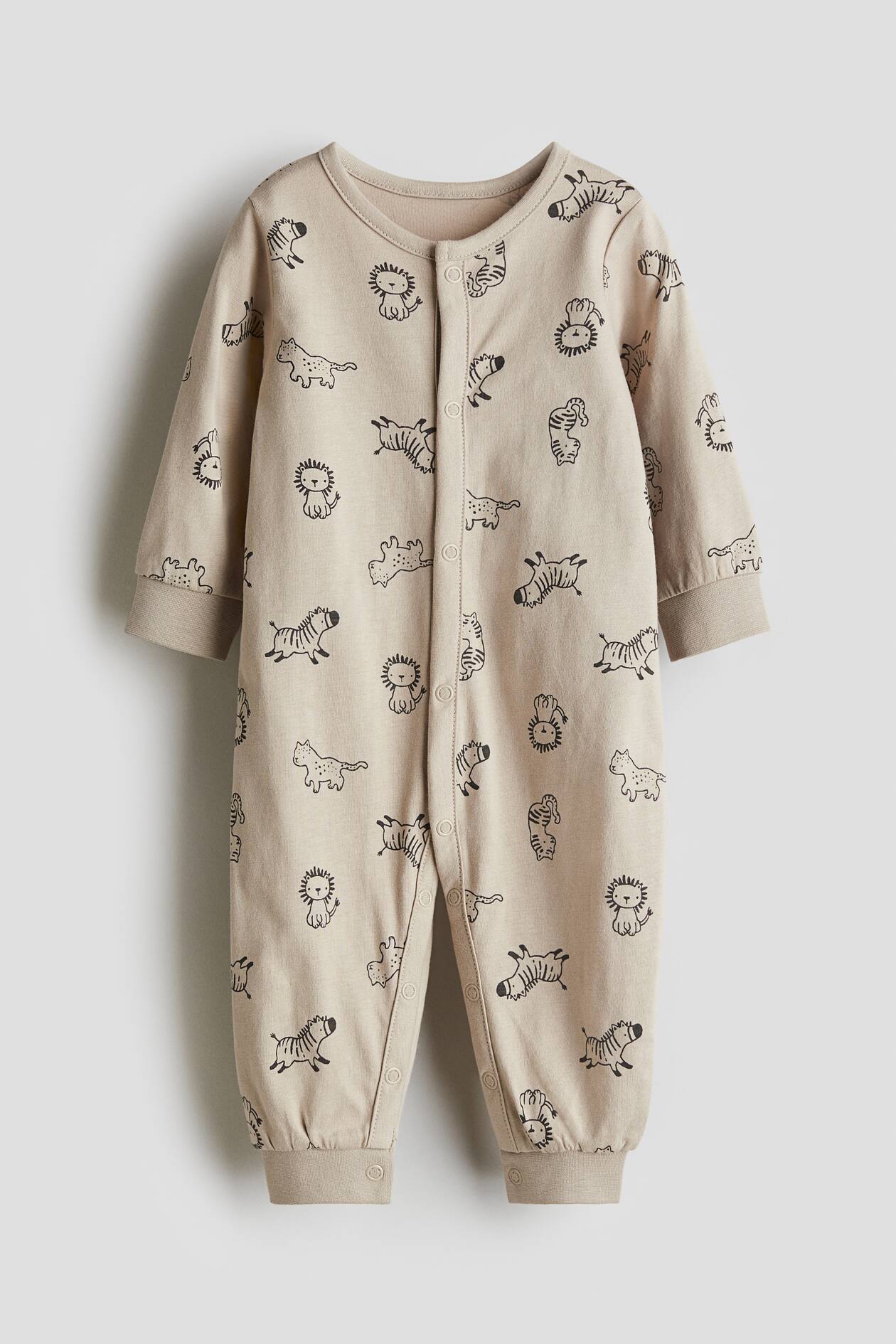 Babies Corentin Sleepsuit + Hat - Beige Airplanes main image 0