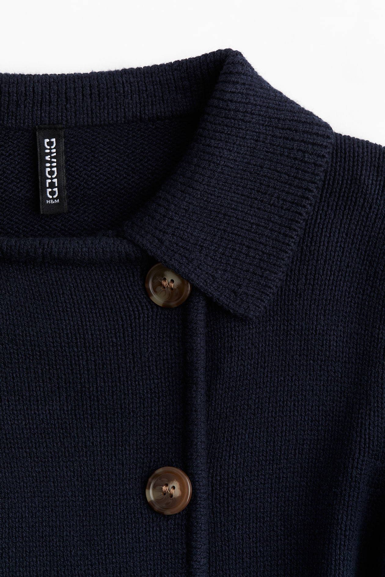 Fine-Knit Double-Breasted Cardigan - image 2