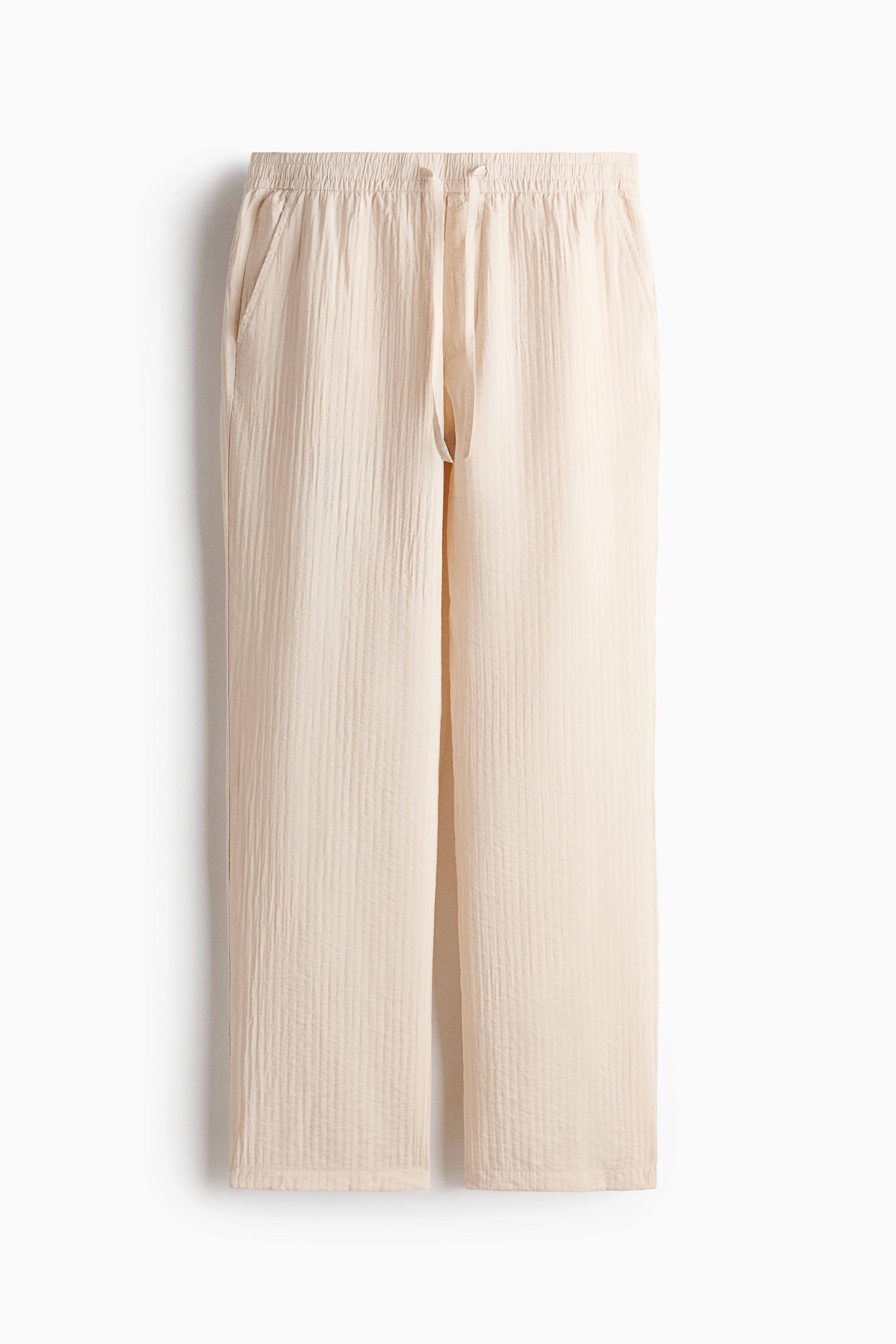 Quần dài vân nổi Relaxed Fit - Màu trắng/Màu xanh kaki/Màu đen/Màu nâu