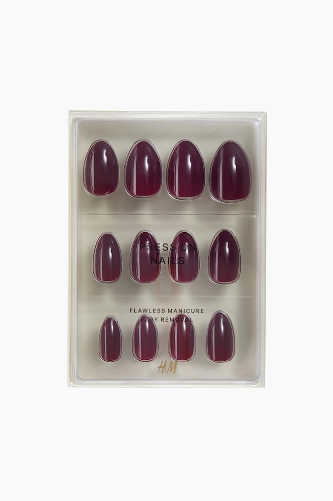 Nalepovací nehty - Bordeaux/Firecracker/Červená/Memories/Pink French Tip/Růžové stínování/Midnight Berry/Blue Jean Babe/Tickled Pink/Violet Whisper/Minted Lemonade - 1