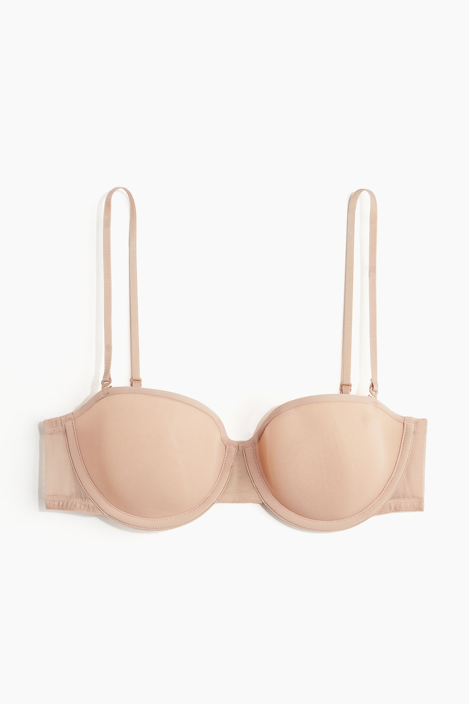 Spacer foam balconette bra - Beige/Black - 2