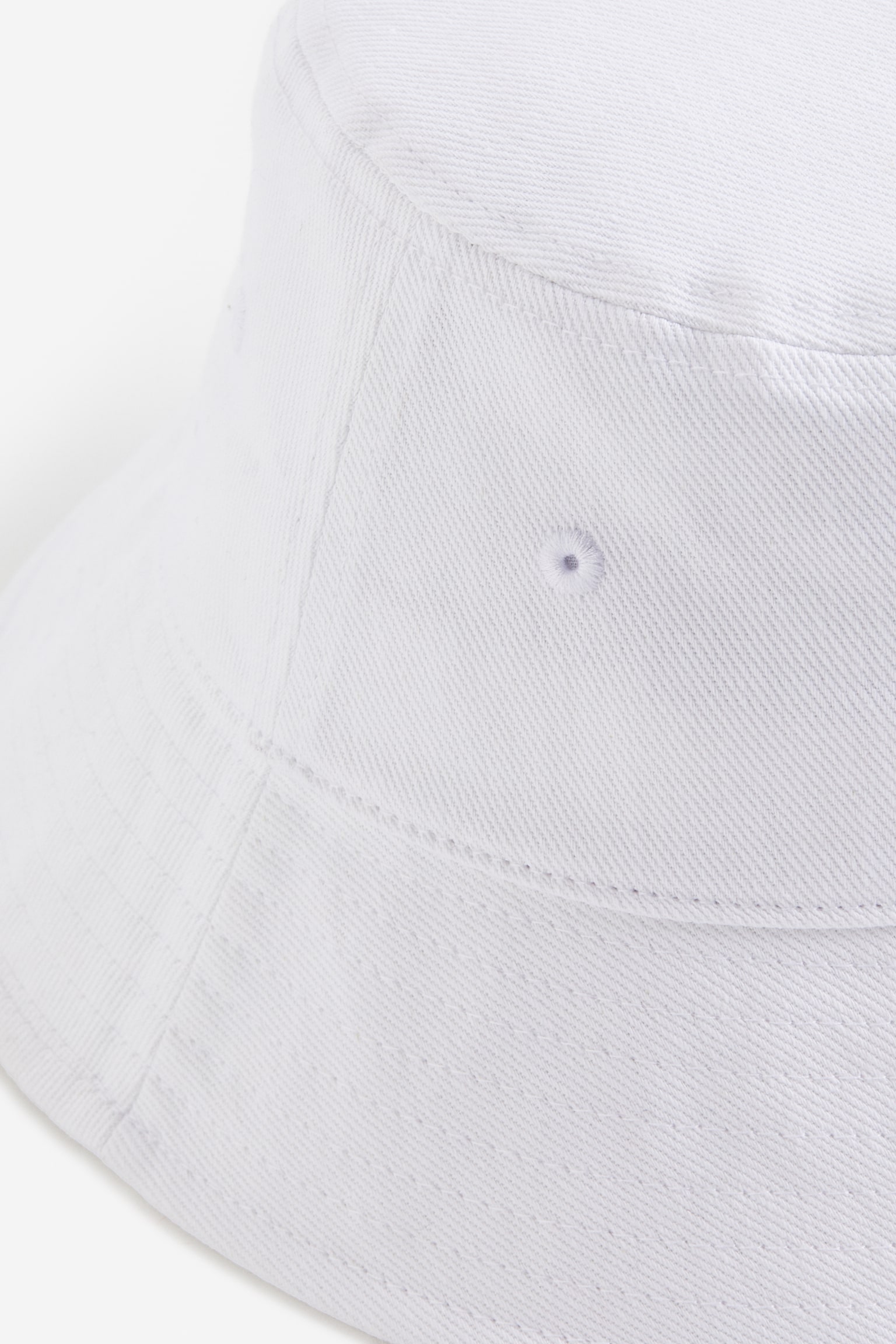 Cotton bucket hat - White/Black/Beige - 2