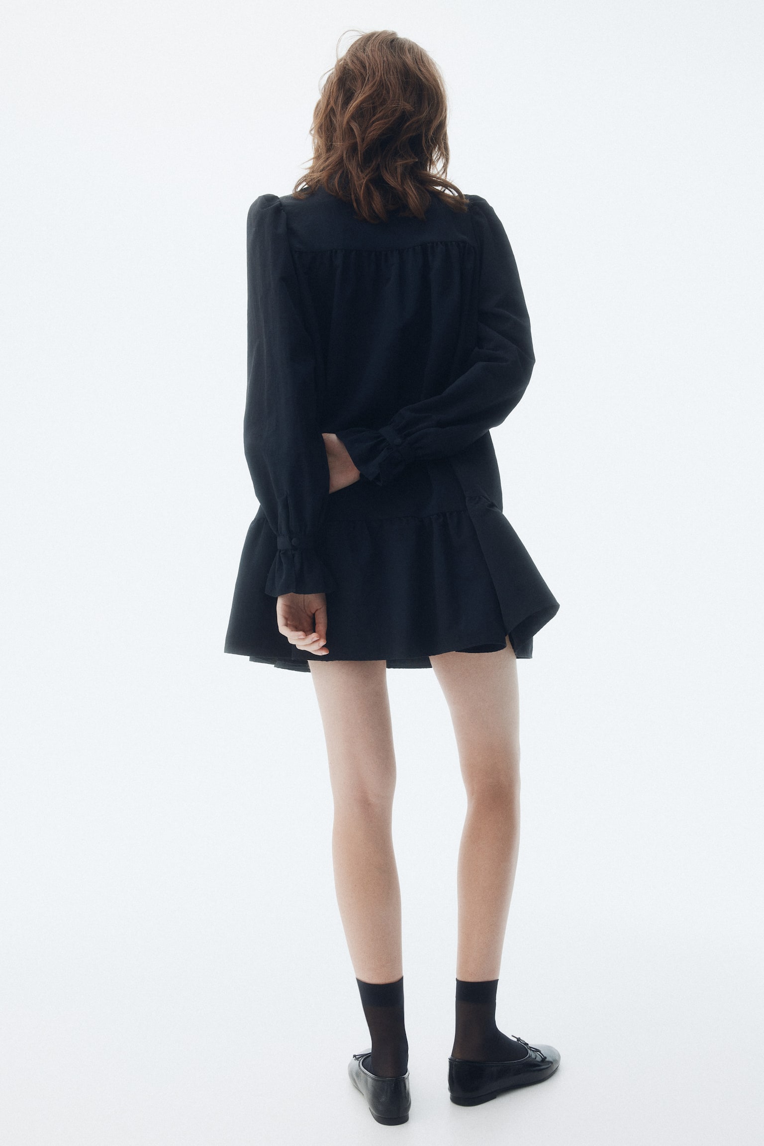 Ruha fodorgallérral - Fekete - 5