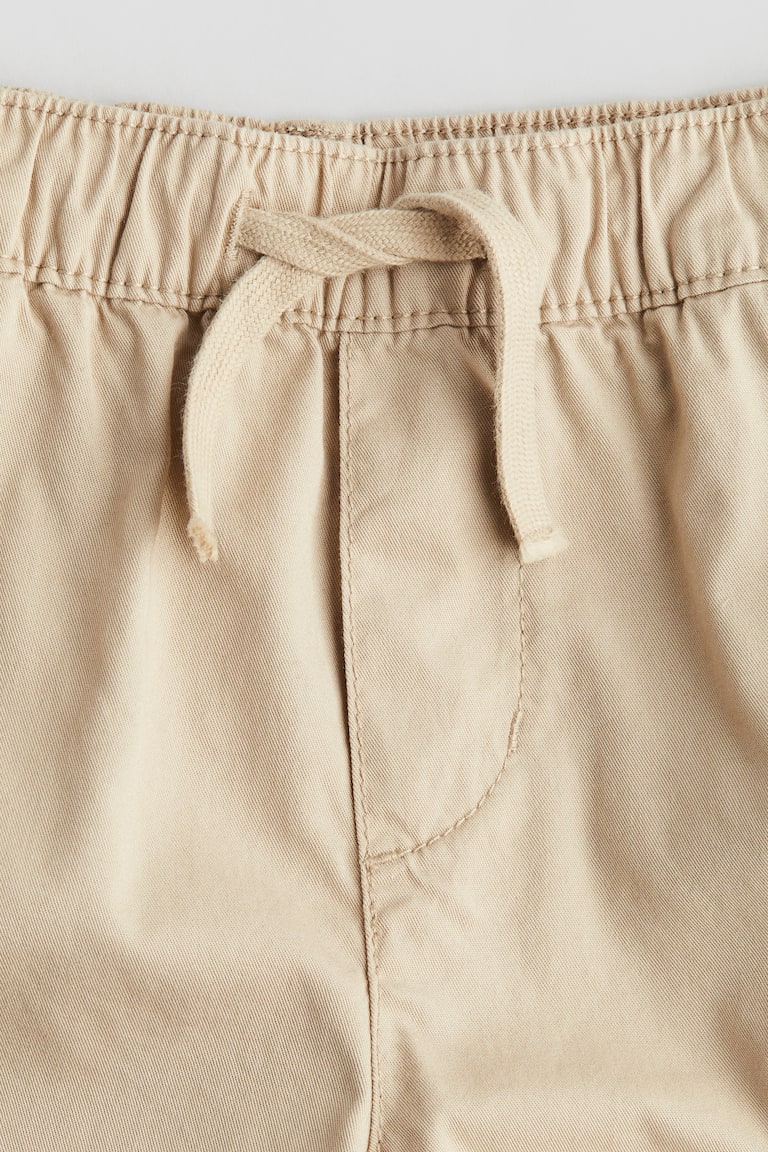 ツイルカーゴショートパンツ - ベージュ - Kids | H&M JP