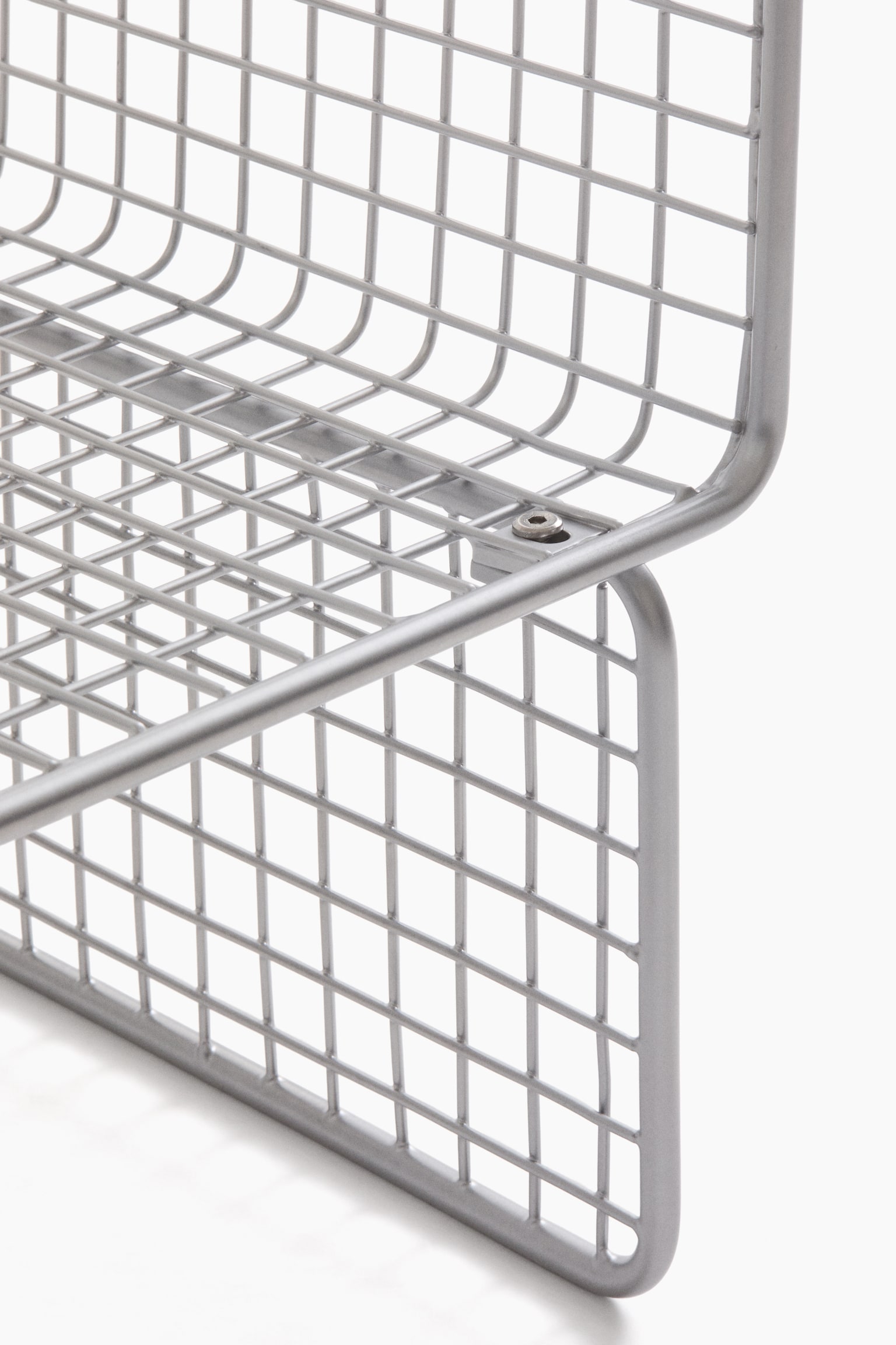 Metal wire cabinet - Silver-coloured - 7