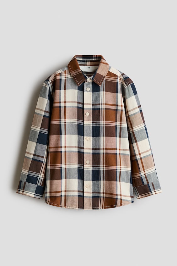 Детские рубашки H&M Cotton Shirt