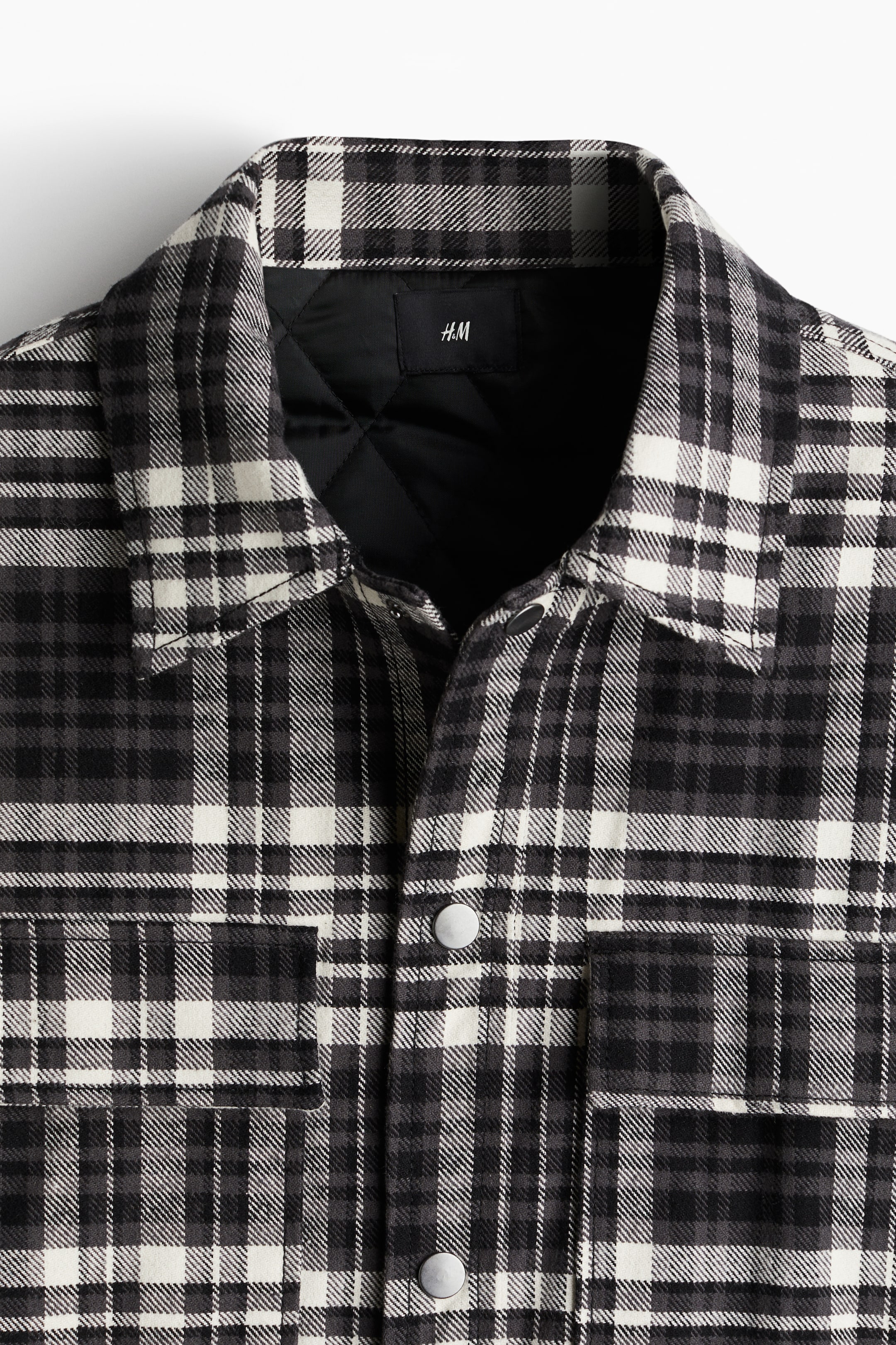 Oversized-Fit Flannel Overshirt