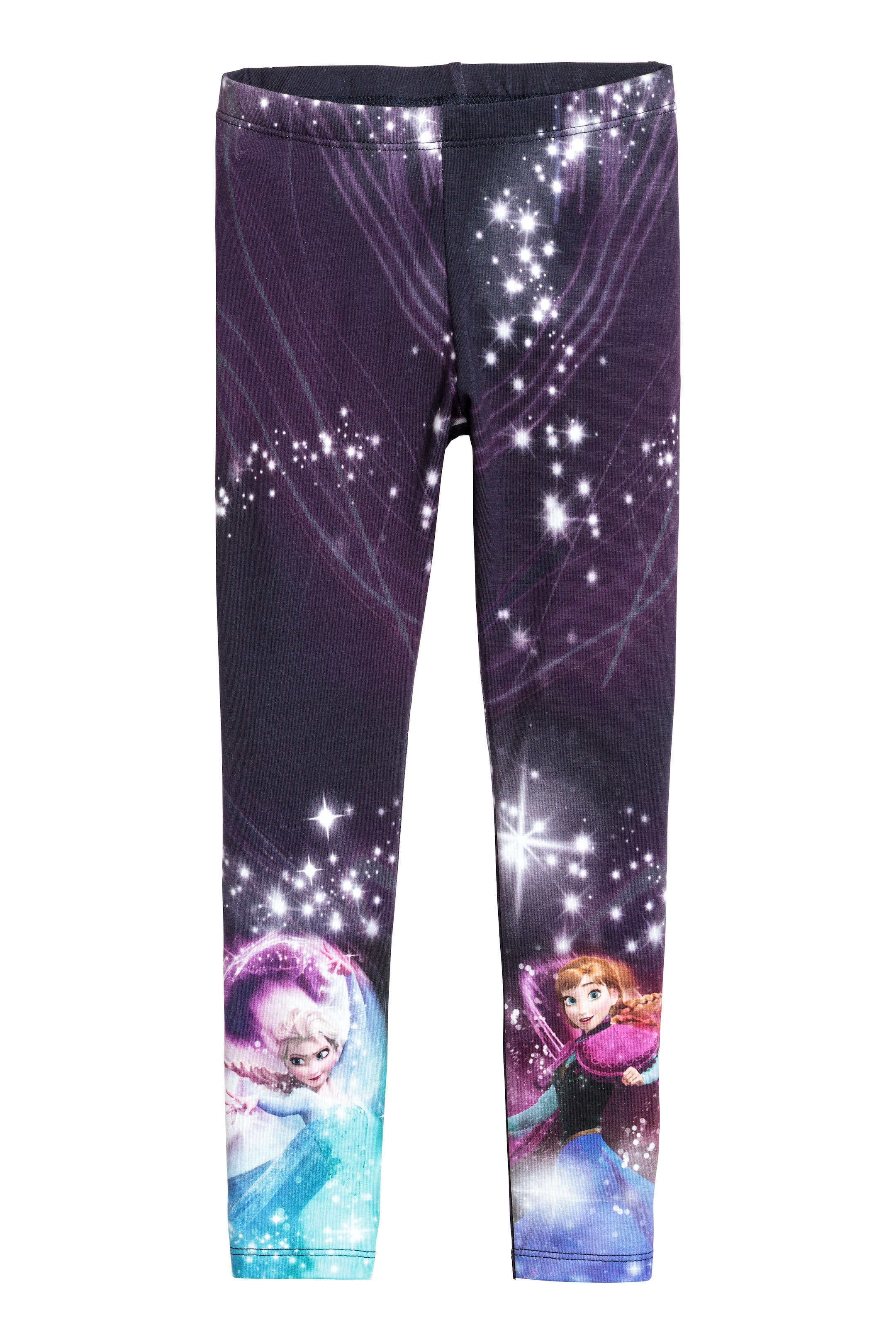 View larger image: Jersey leggings - Dark blue/Frozen - Kids | H&M GB 1