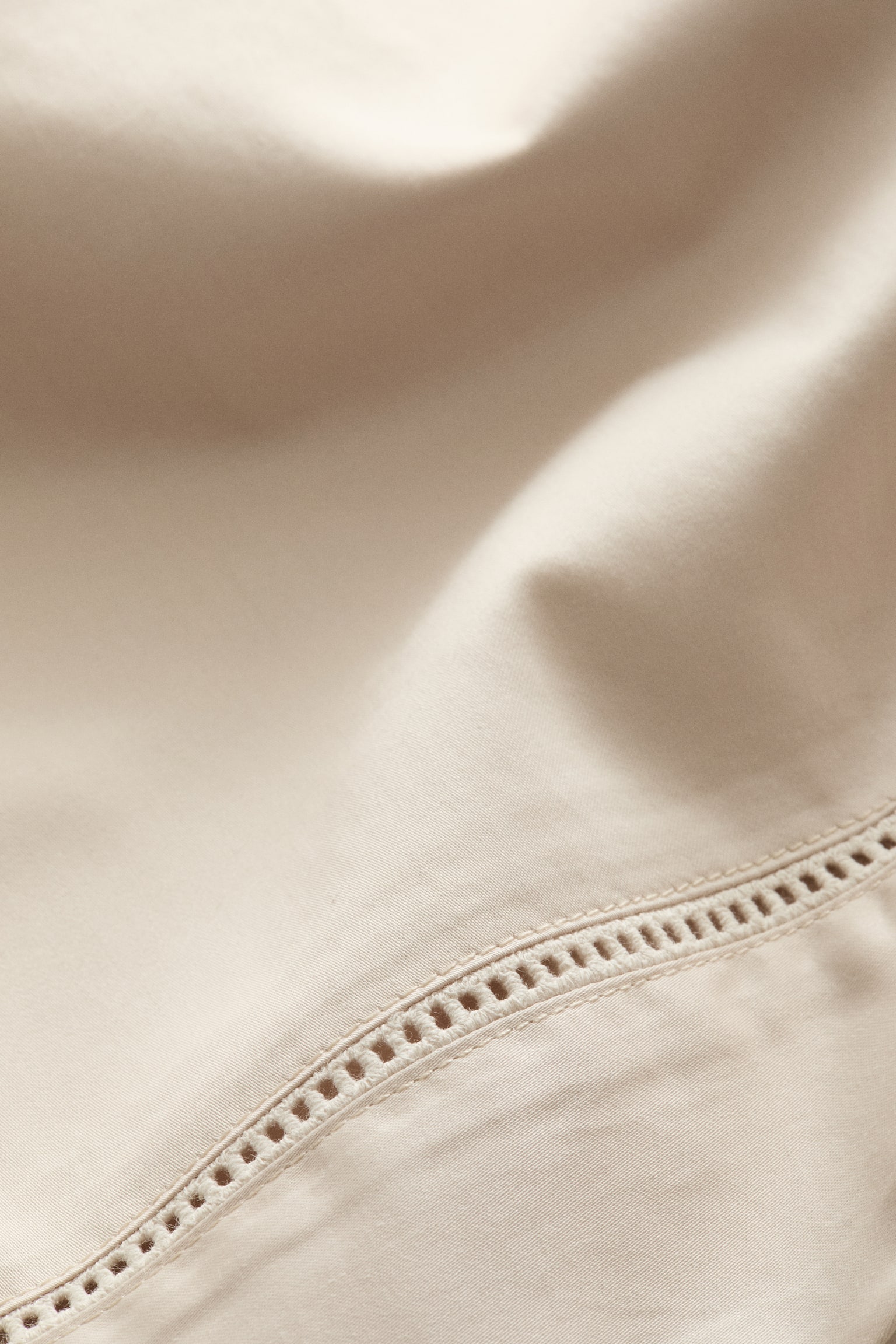 Egyptian cotton pillowcase - Light beige/White/Dark brown - 4