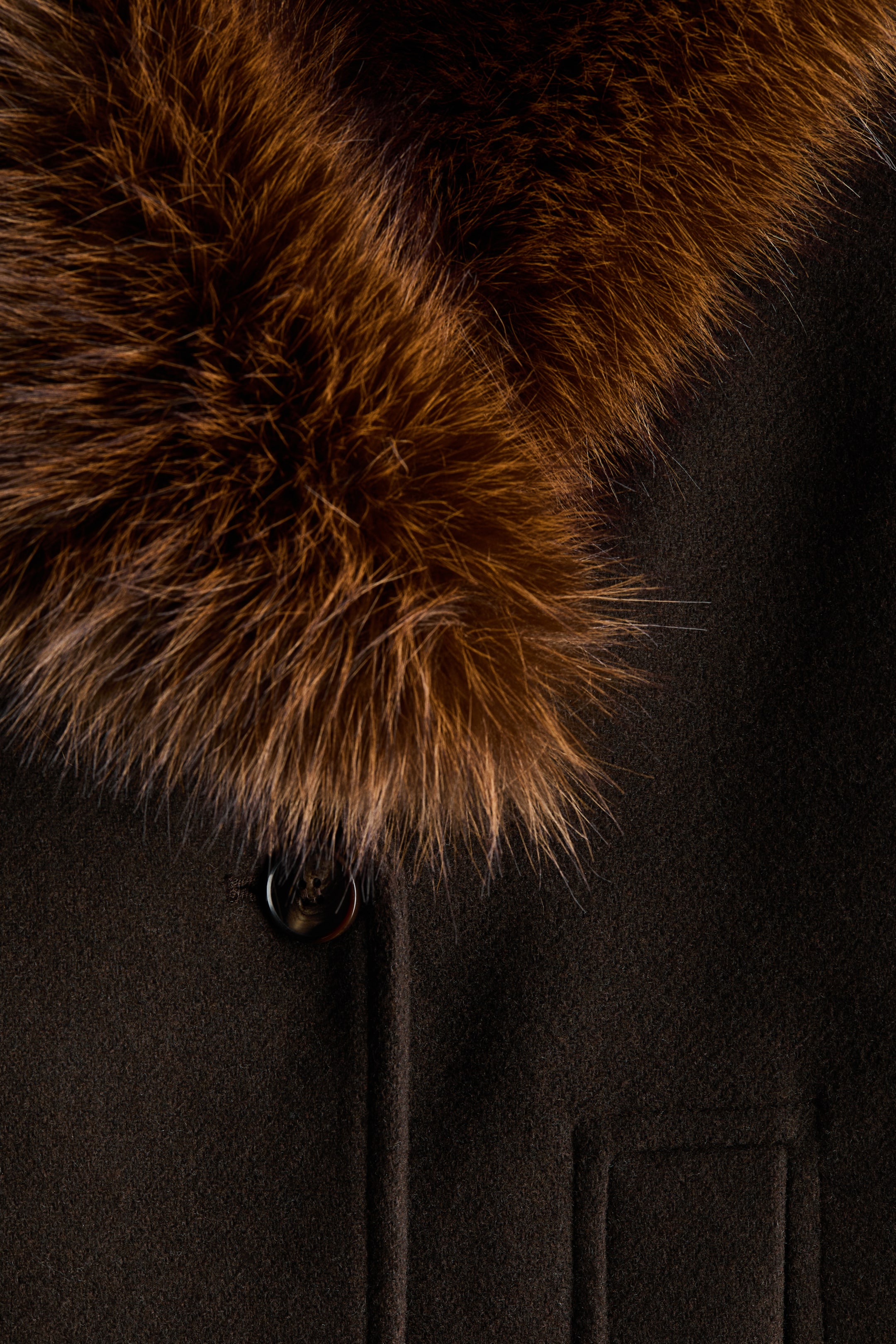 Vis større bilde: Dobbeltspent kåpe - Mørk brun - DAME | H&M NO 7