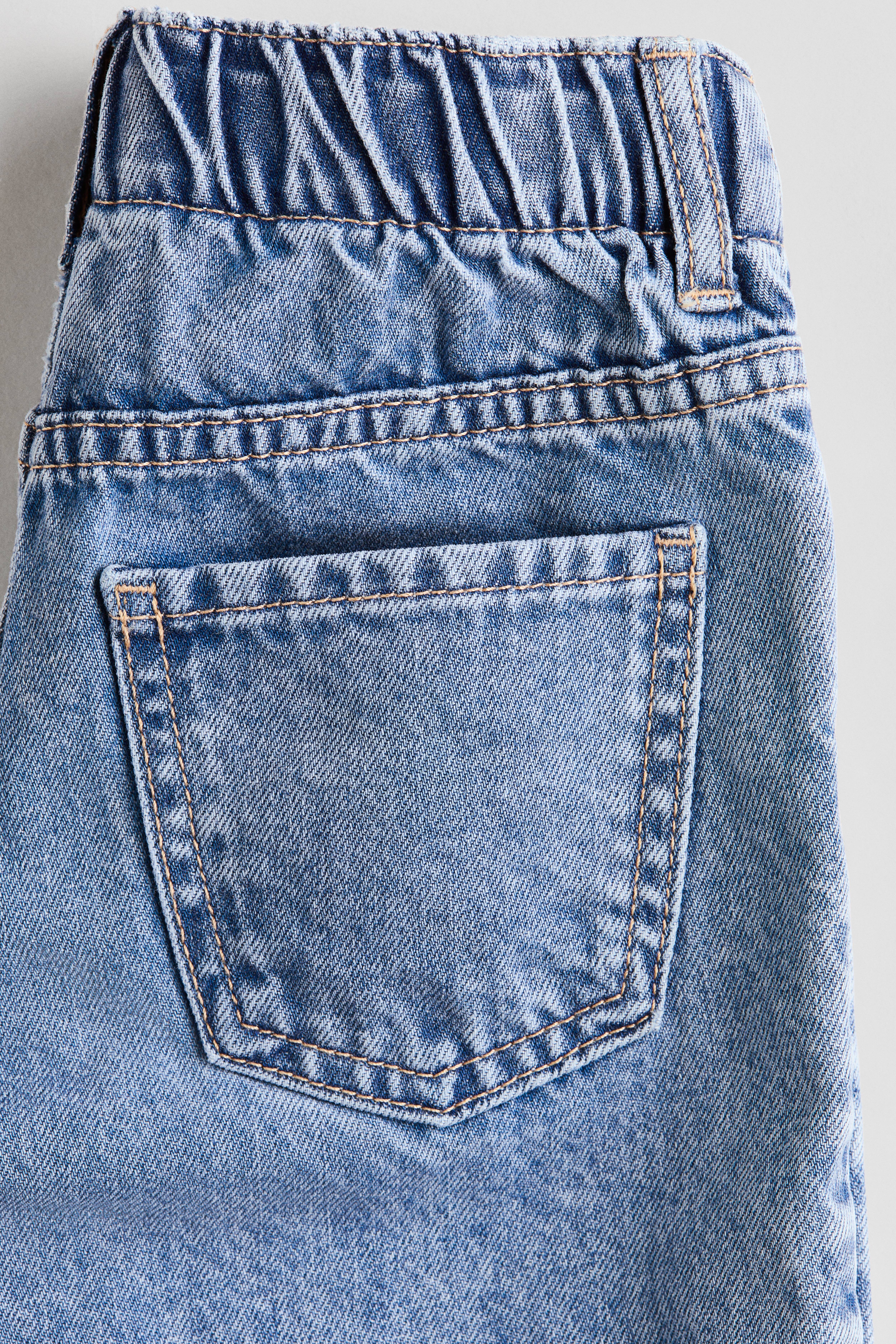 Wide-Leg Jeans with Motif