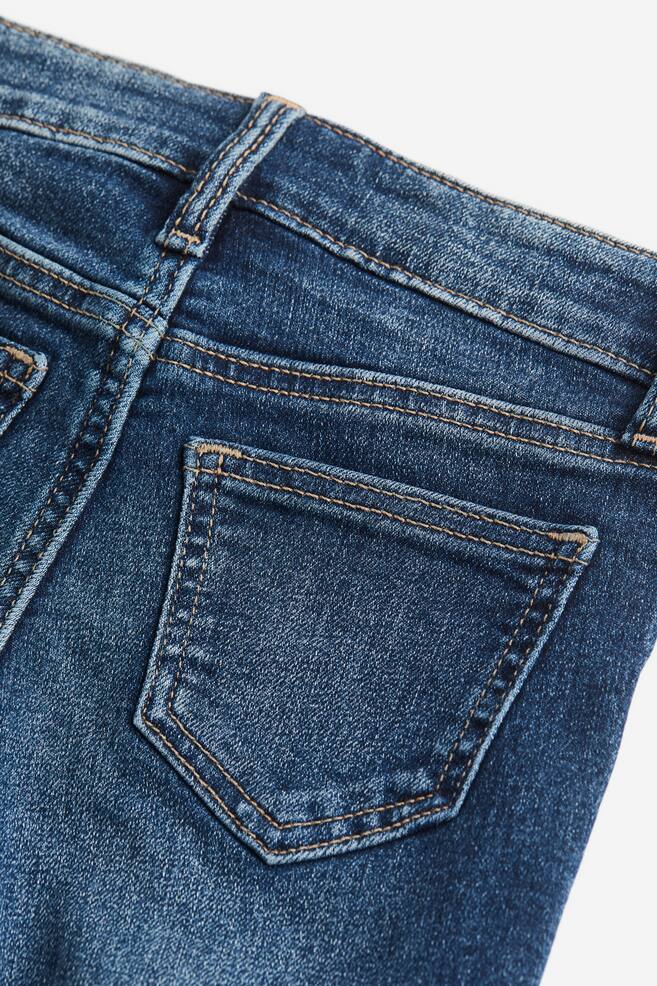 Skinny Fit Lined Jeans - Dunkles Denimblau/Helles Denimblau - 6