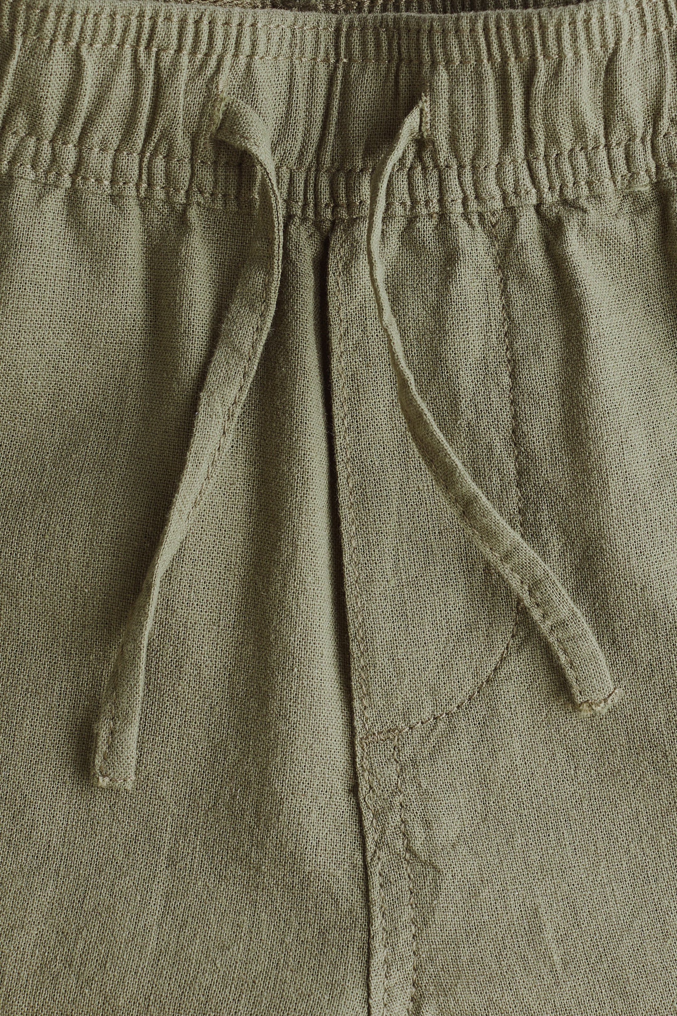 Linen-Blend Shorts