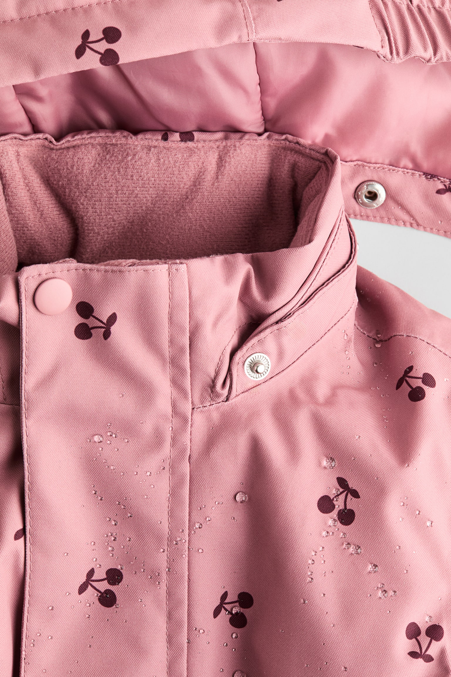 Детский комбинезон H&M Waterproof Room-to-Grow Snowsuit, цвет: Пыльный розовый — фото 6