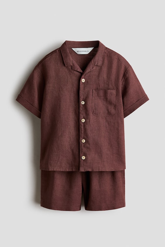 Детские топы H&M 2-Piece Linen Set