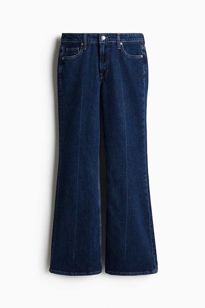Flared High Jeans - Dark denim blue/Pale denim blue/Gray - 1