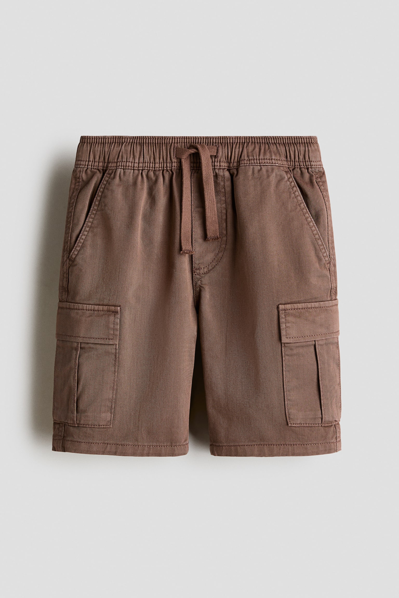 Cotton cargo shorts - Brown/Khaki green