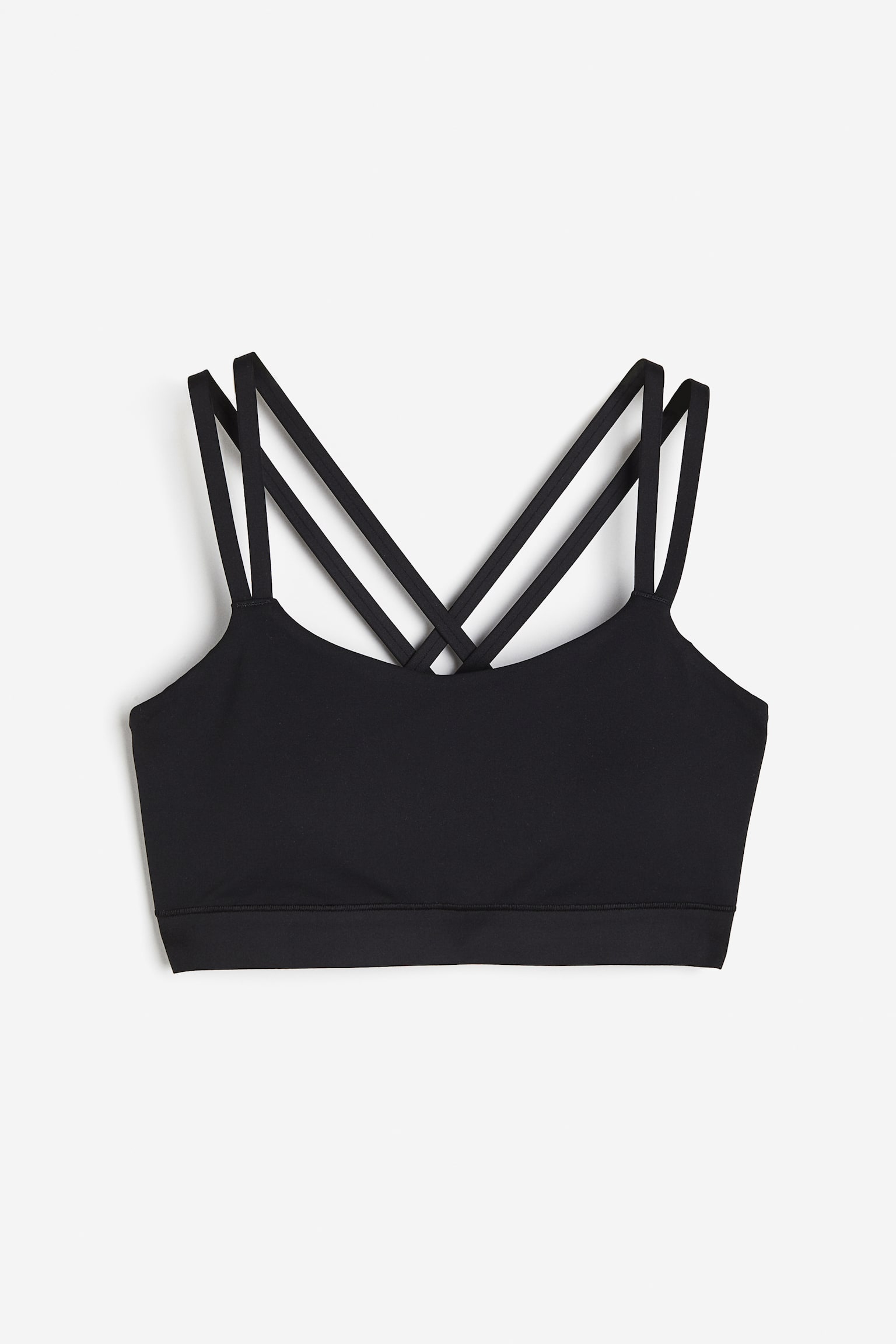 Light Support Sports bra in SoftMove™ - Black/Dusty purple/Rust brown/White - 1