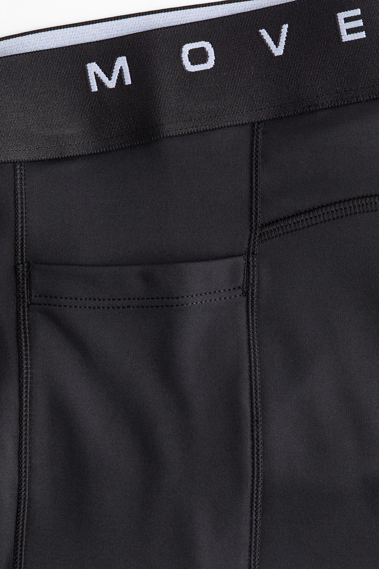 Детские шорты H&M Move Fitted Sports with DryMove™, цвет: Чёрный — фото 3