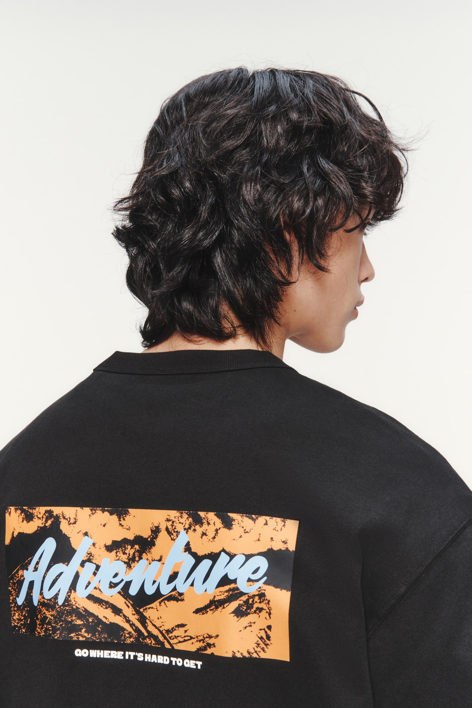 Loose Fit Printed Cotton T-shirt - Black/Go Outside/Rust brown/Belay On Dyno/White/Challenge - 3