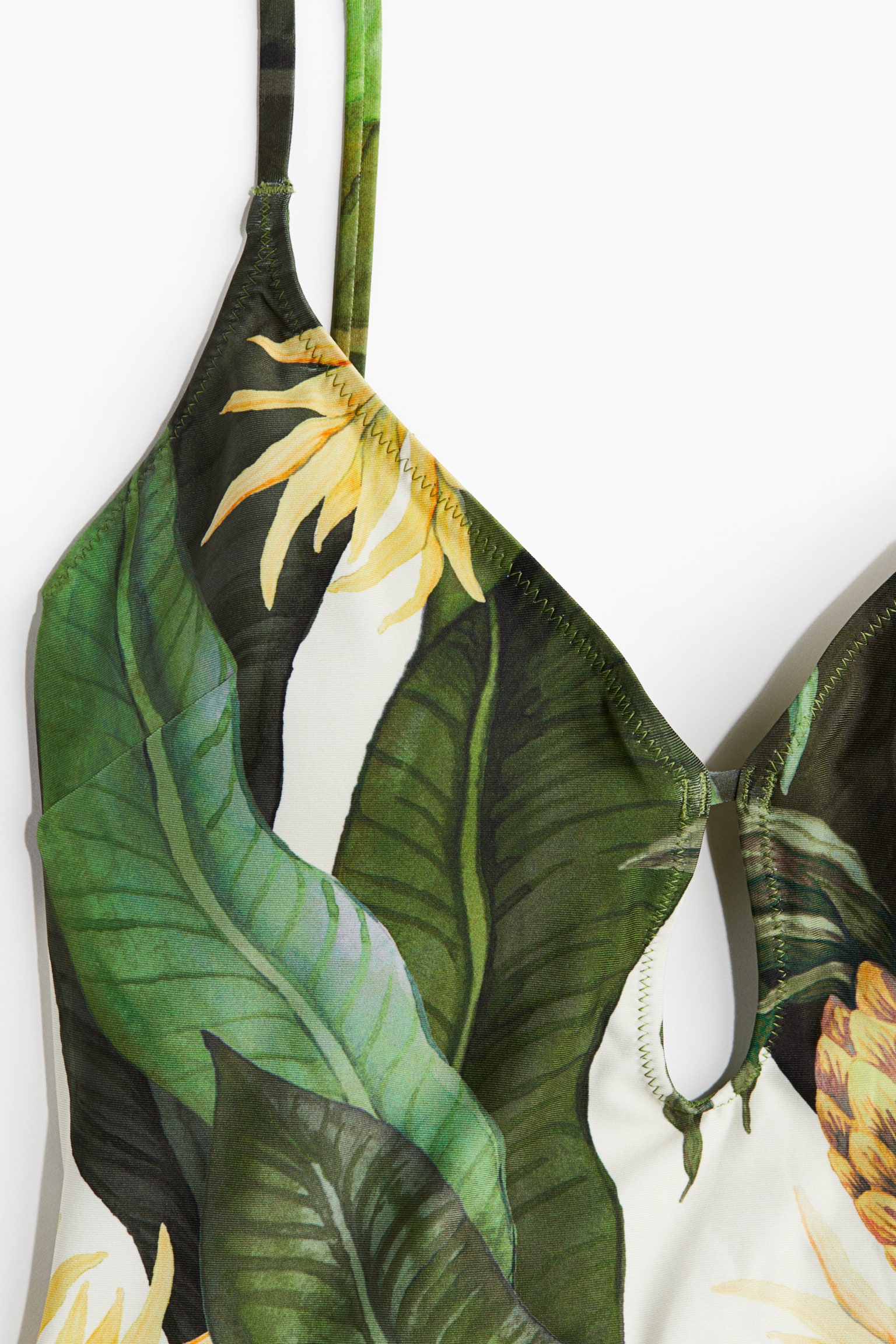 Áo bơi một mảnh đệm ngực - Màu xanh lá/Lá - 6