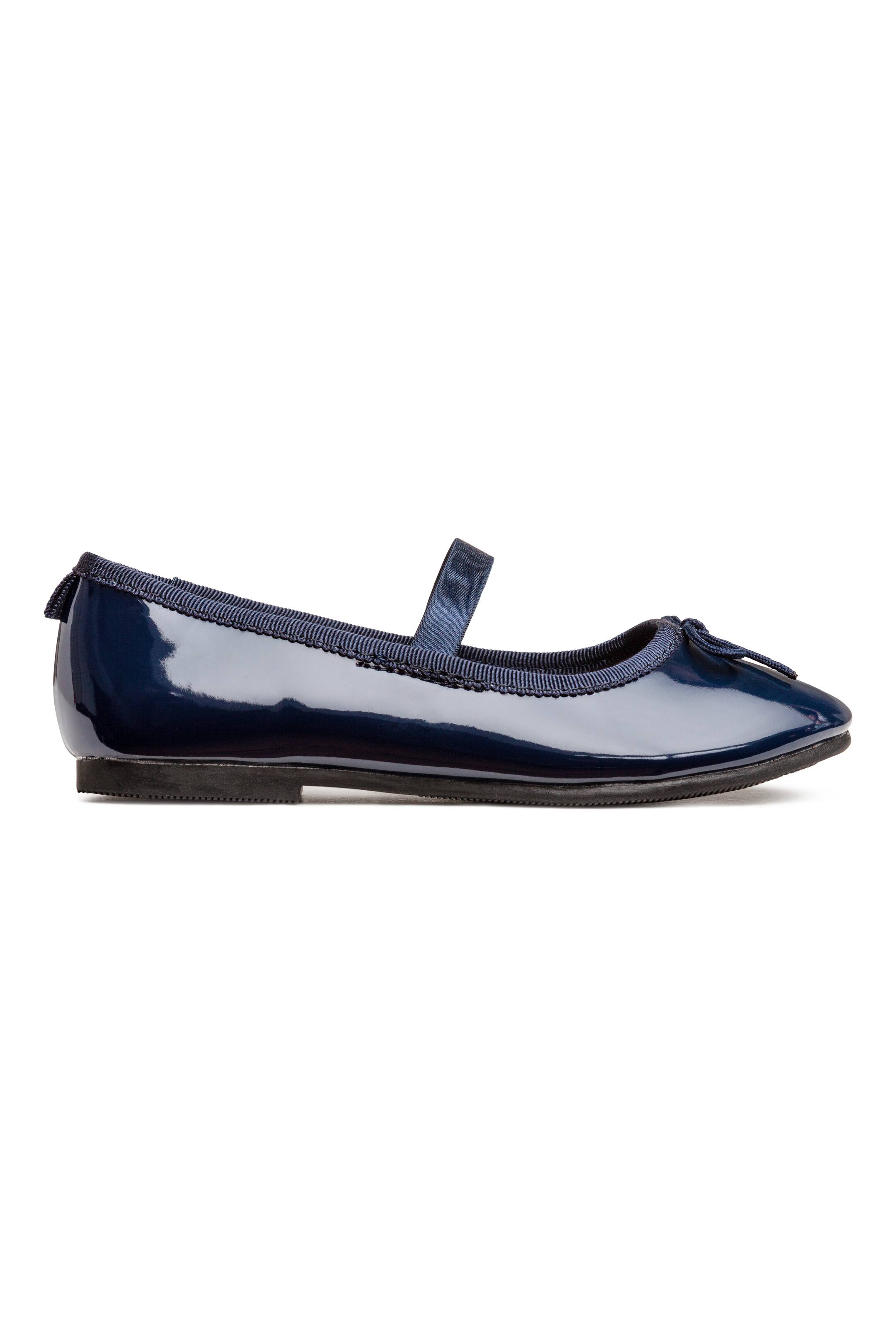View larger image: Ballet pumps with strap - Dark blue - Kids | H&M GB 1