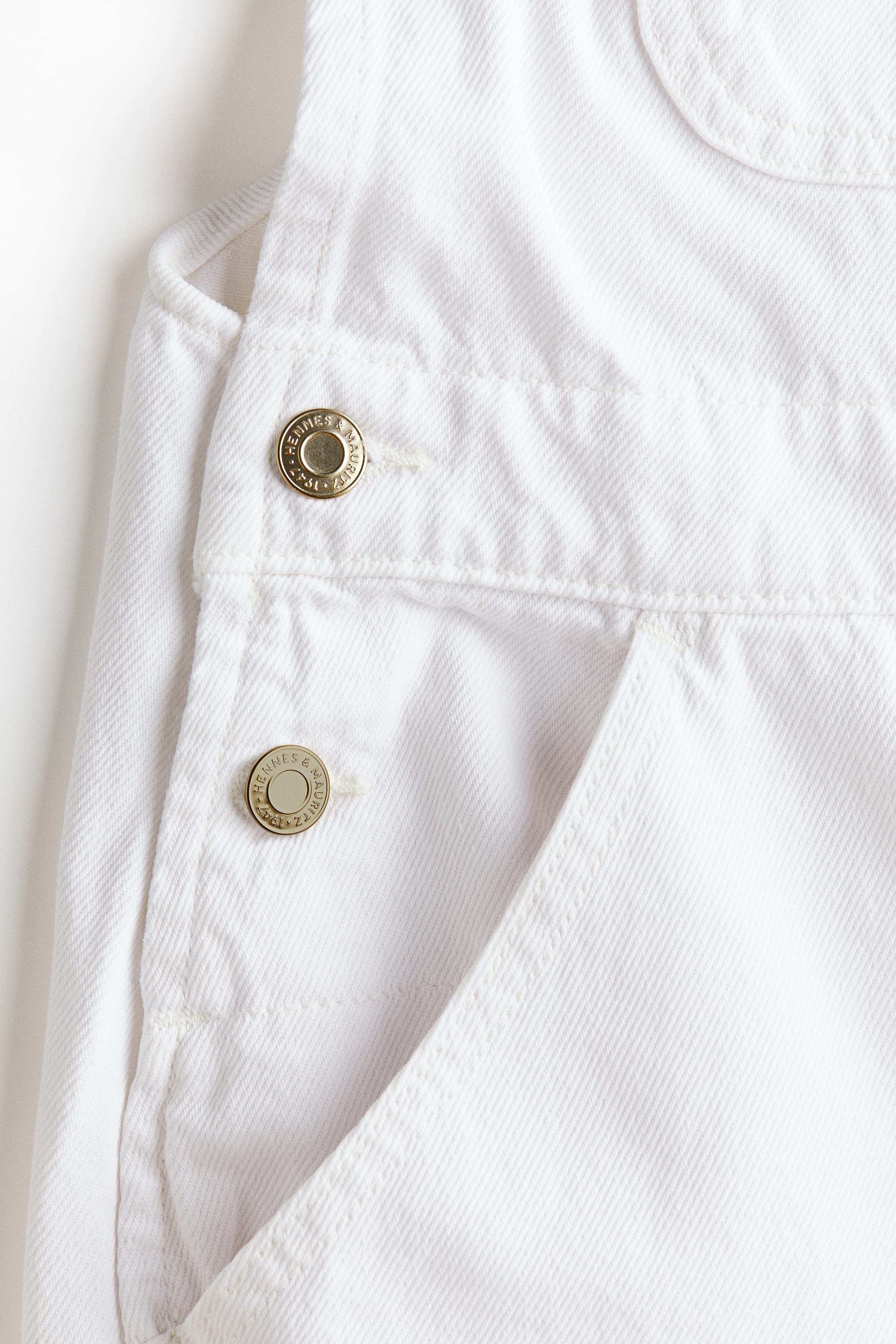 Cotton denim dungarees