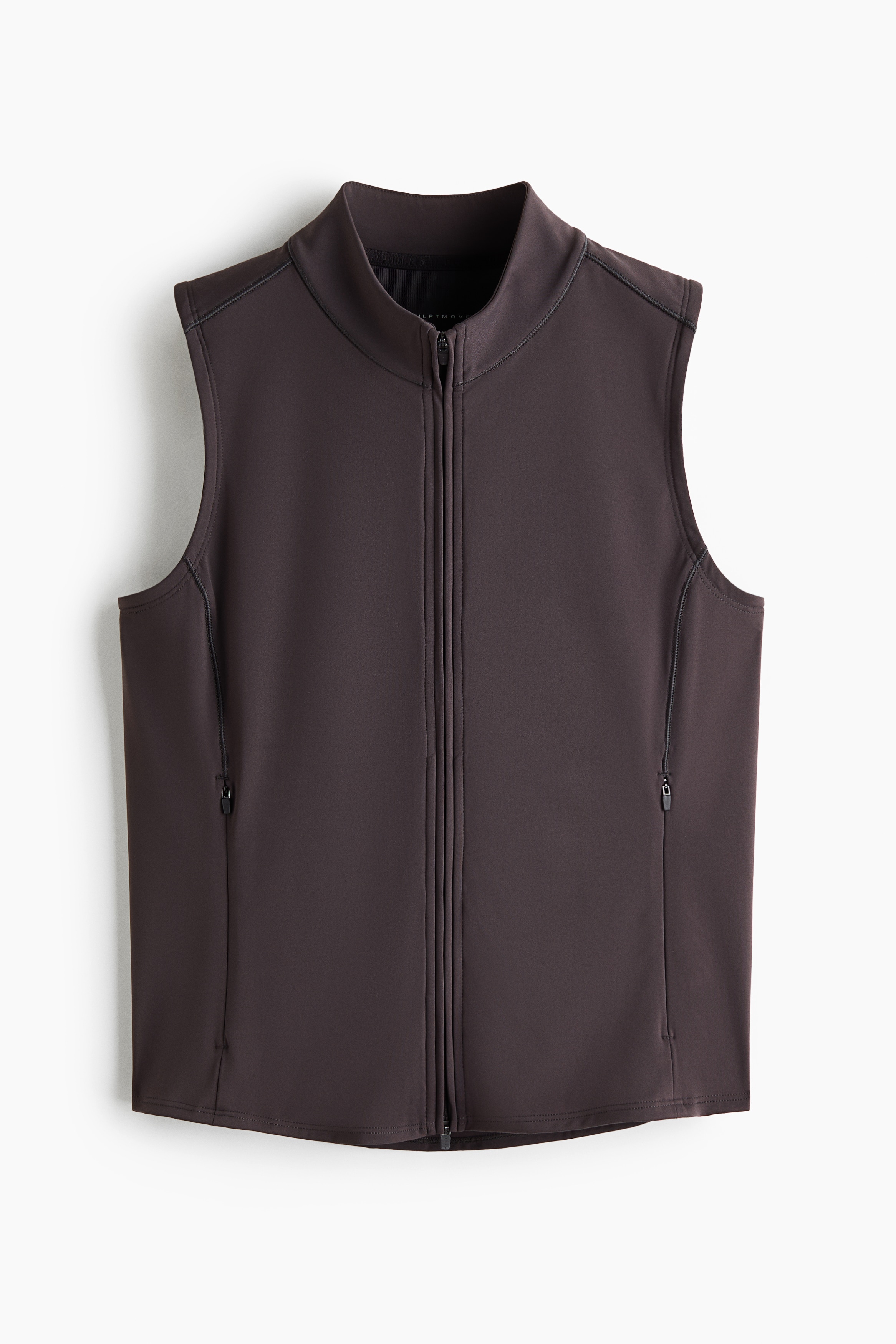 Slim Fit Running gilet with SculptMove™ - Dark heather
