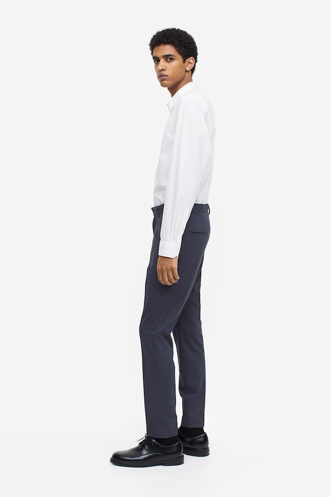 Skinny Fit Suit trousers - Dark blue/Burgundy/Grey/Beige marl/dc/dc/dc - 7